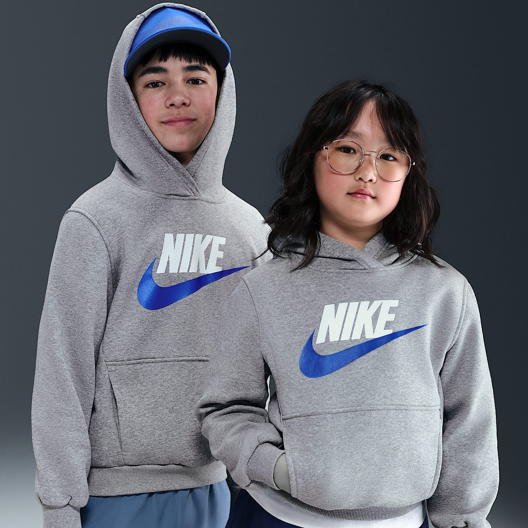 Sudadera con gorro para niños talla grande Nike Sportswear Club Fleece