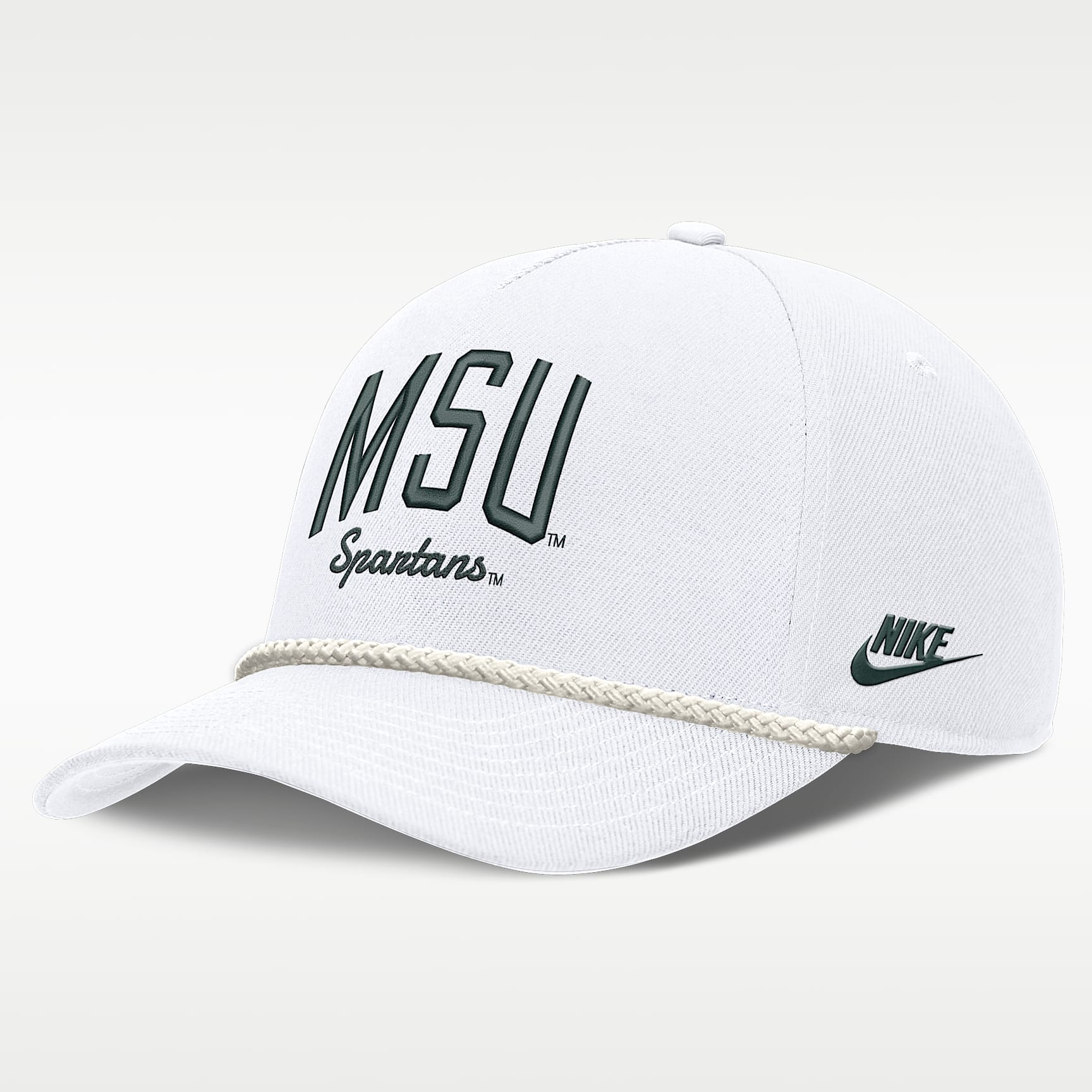 Michigan State Legacy Letter Rise Men's Nike Dri-FIT College A-Frame Adjustable Hat