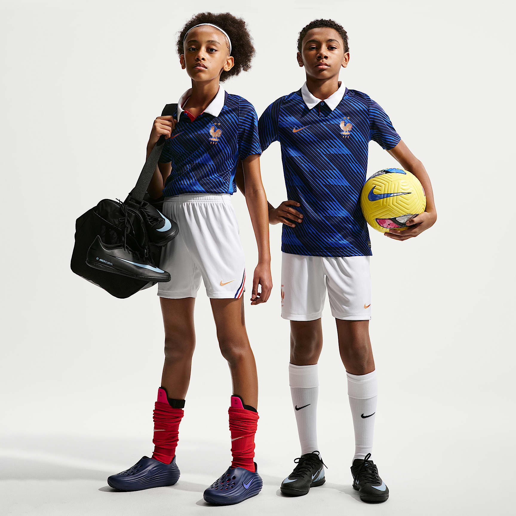 FFF 2026 Stadium Home Big Kids' Nike Dri-FIT Football Replica Shorts
