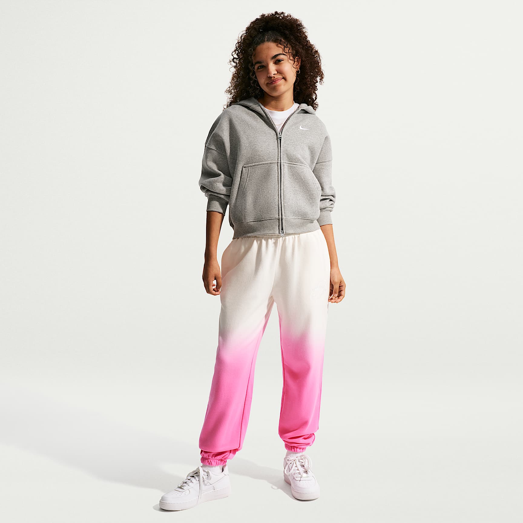 Nike Sportswear Studio Fleece Older Kids' (Girls') Loose-Tracksuit Bottoms