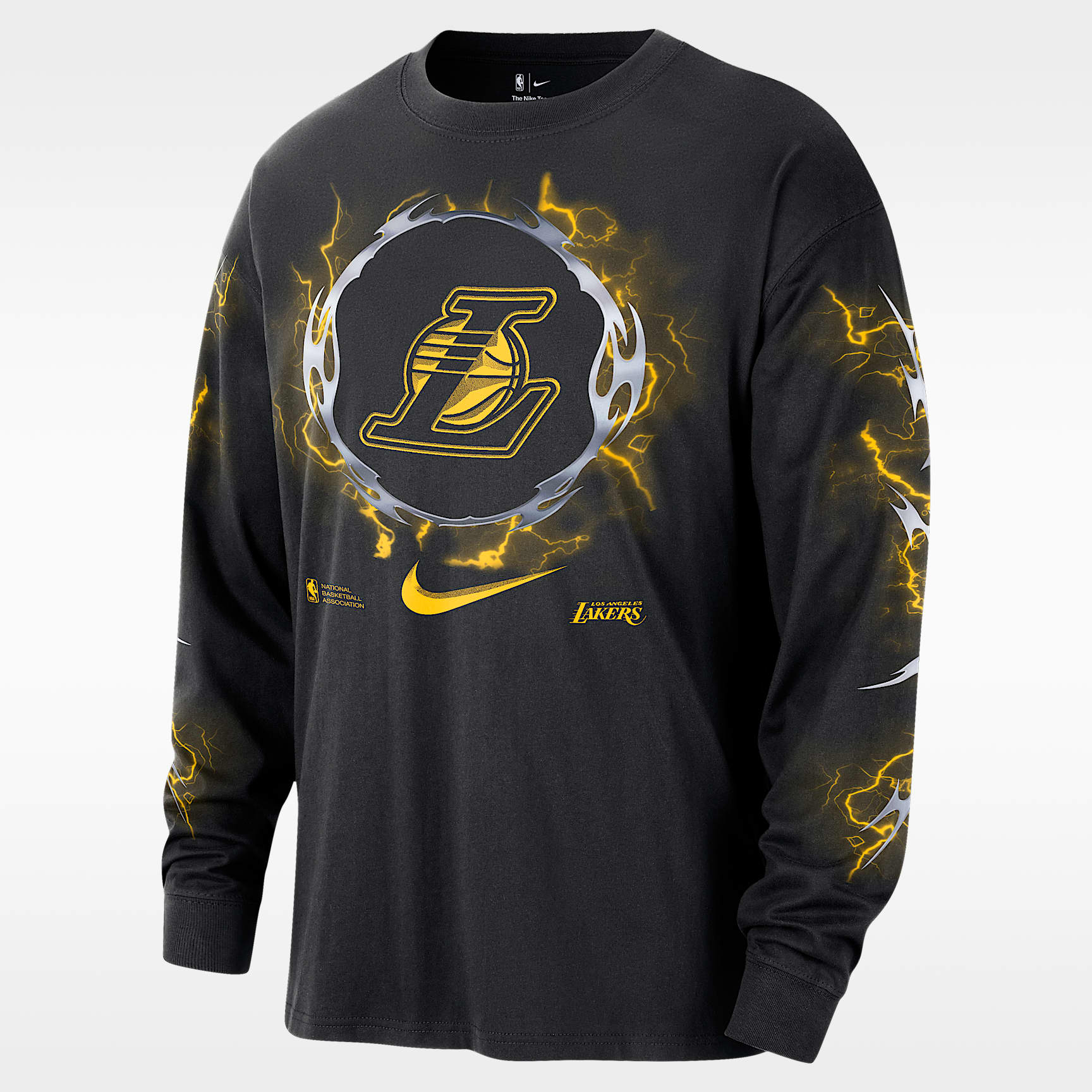 Los Angeles Lakers Courtside Men's Nike NBA Long-Sleeve T-Shirt