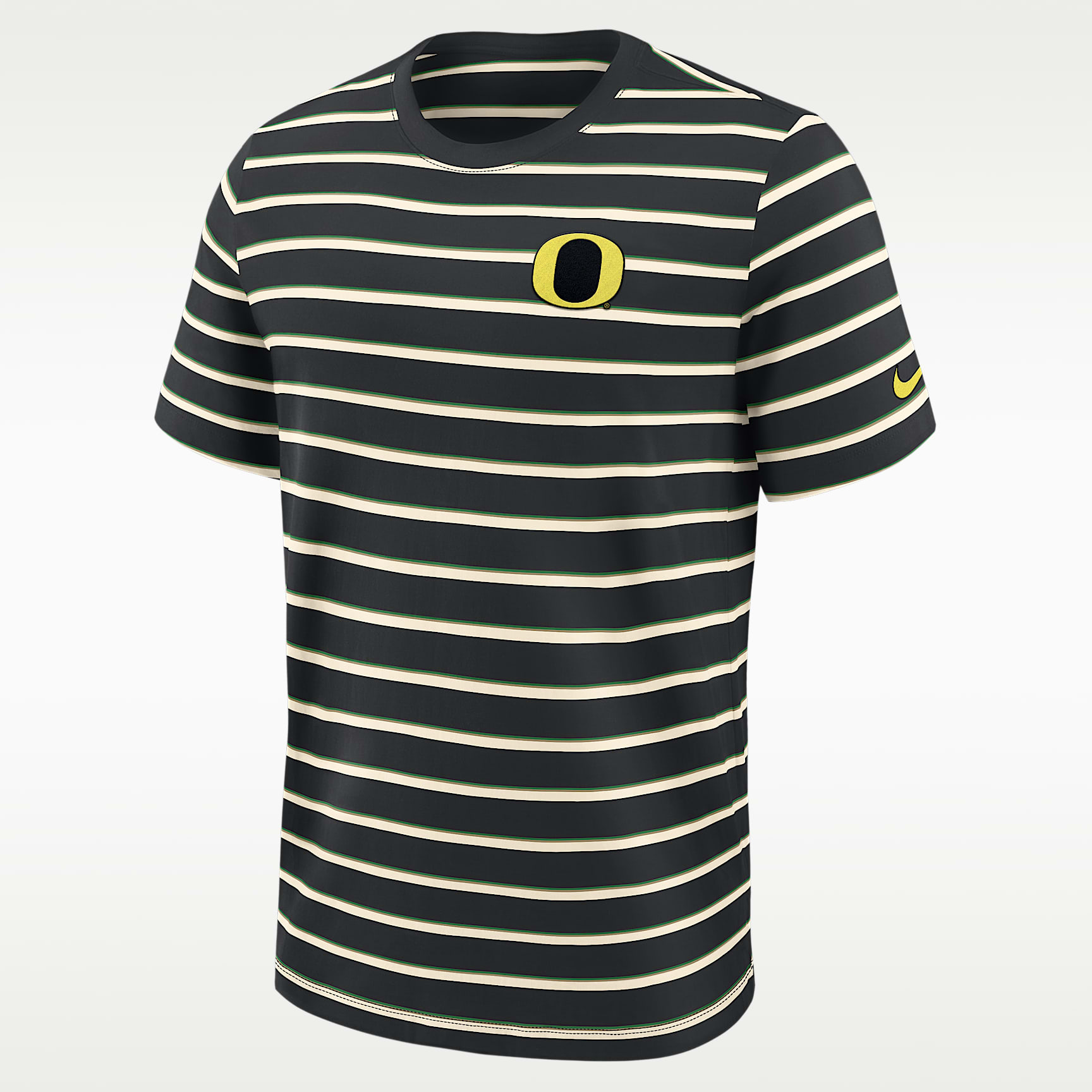 Playera universitaria Nike para hombre Oregon Athletic Prep Legacy Summit Stripe