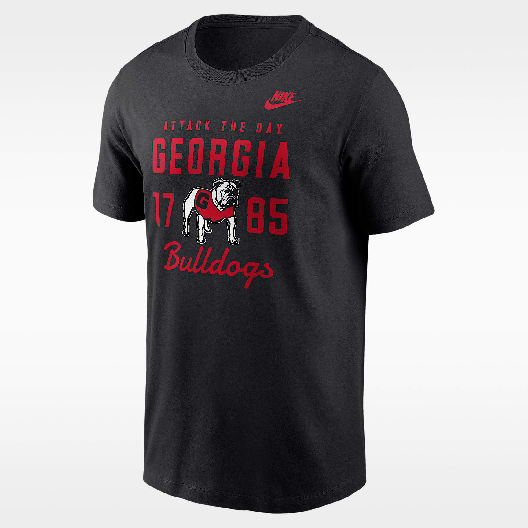 Playera universitaria Nike para hombre Georgia Legacy Stacked Est