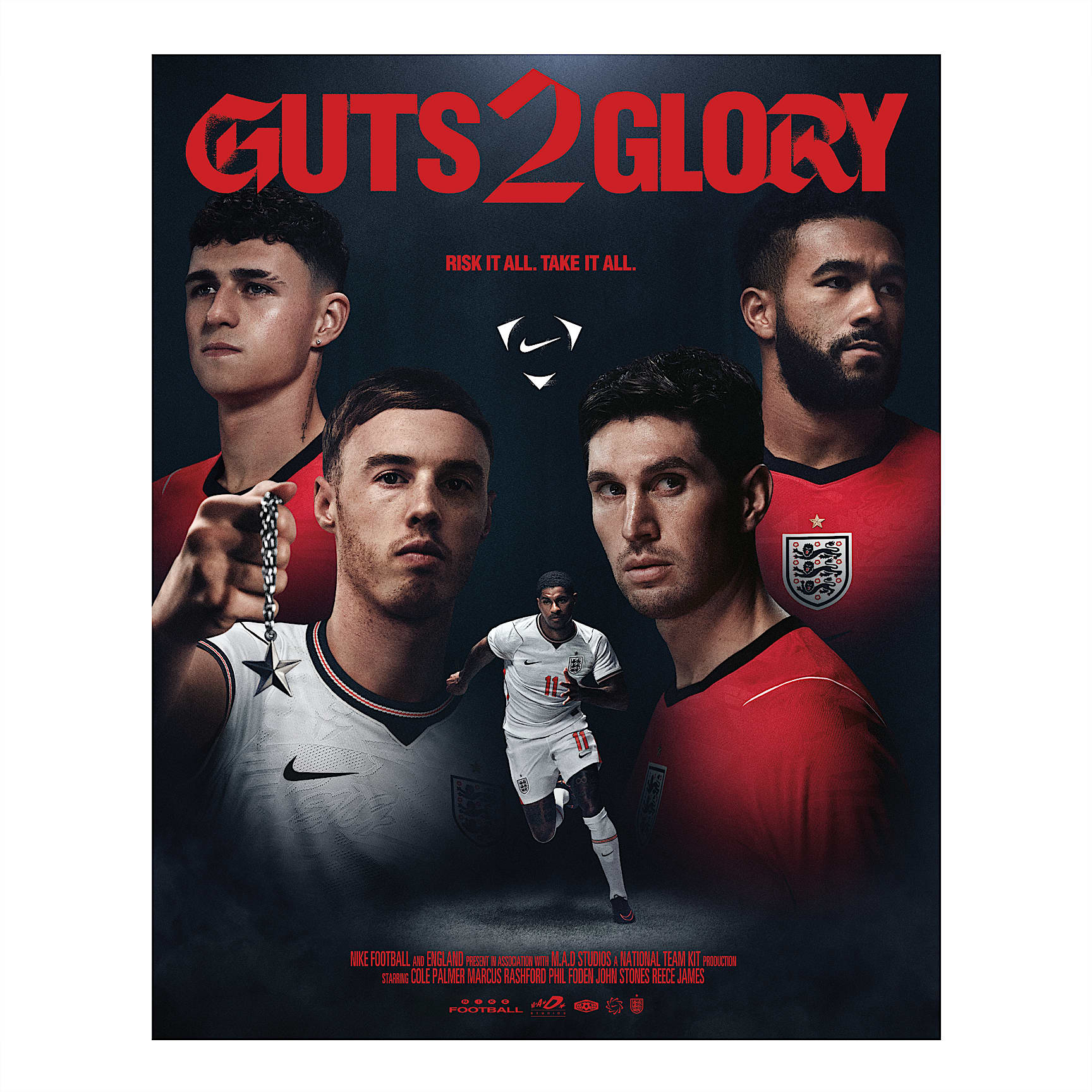 England Nike Poster 22” x 28”