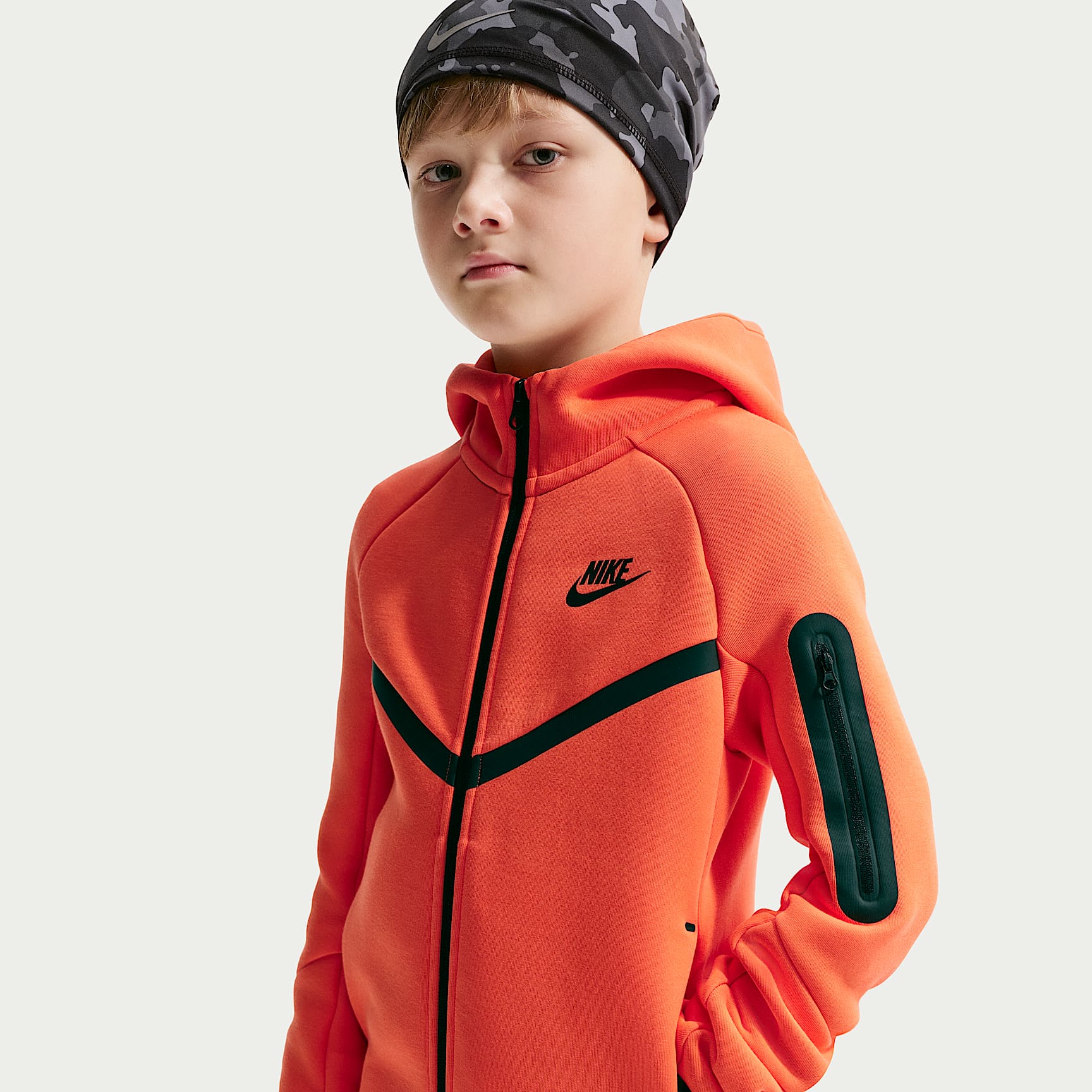 Nike Sportswear Tech Fleece Big Kids' Full-Zip Hoodie