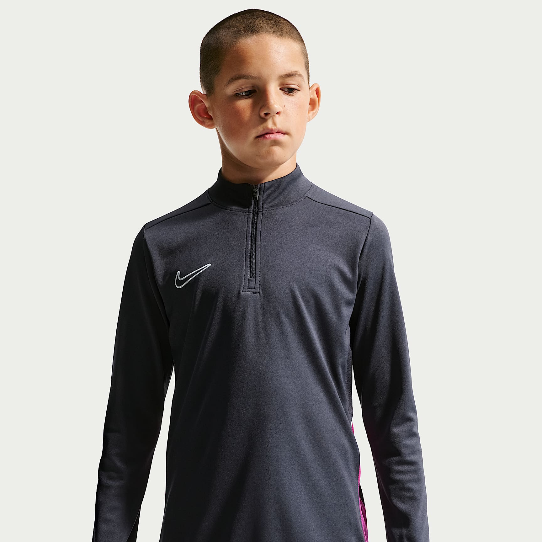 Nike Academy Big Kids' Dri-FIT Long-Sleeve 1/4-Zip Soccer Drill Top