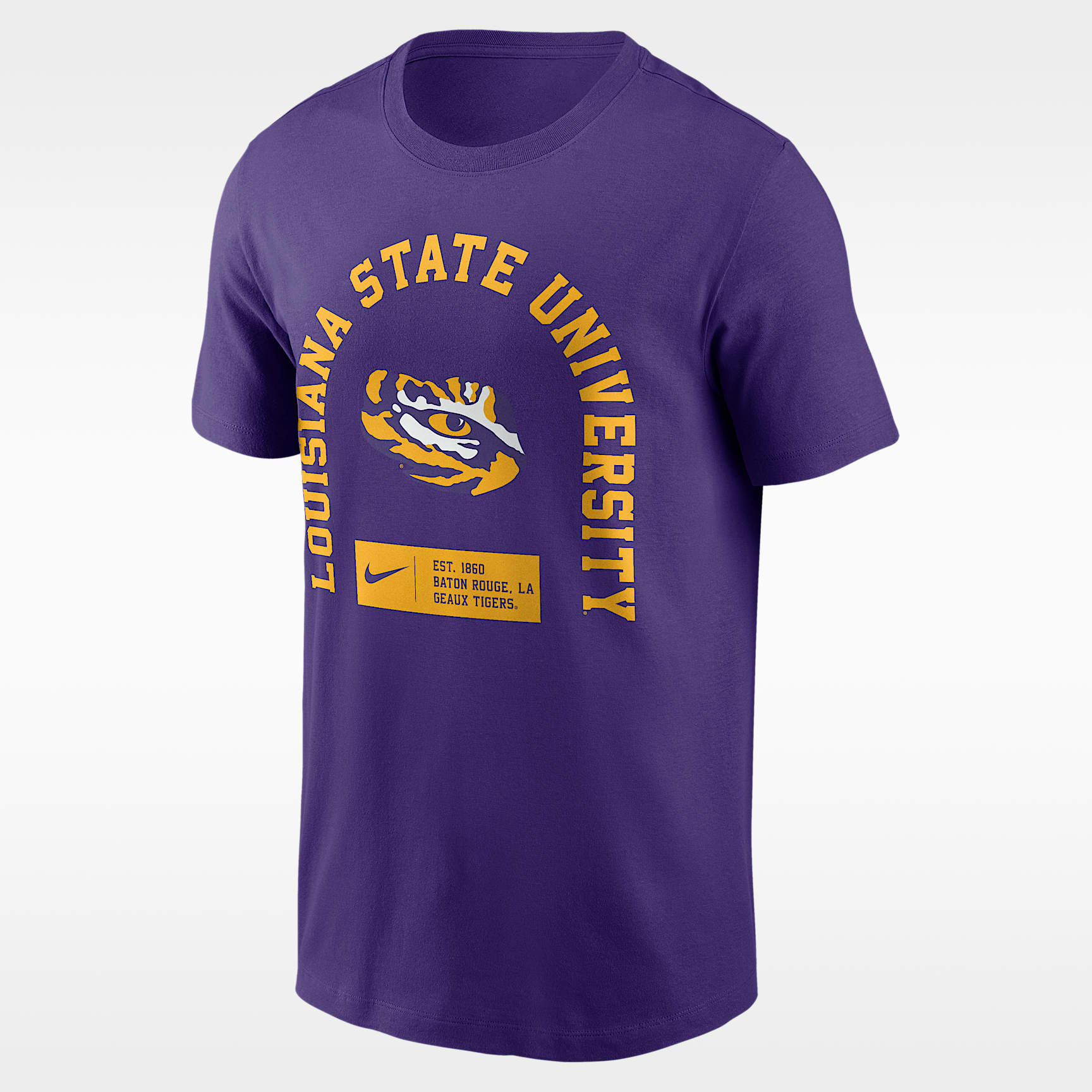 Playera universitaria Nike para hombre LSU Primetime Seasonal