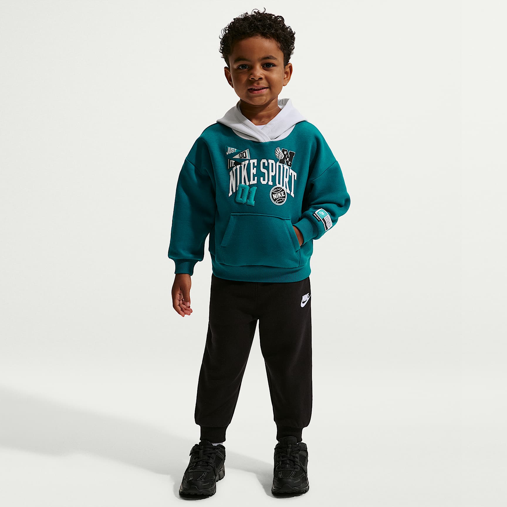 Conjunto de 2 sudaderas con gorro sin cierre Multisport infantil Nike Sportswear