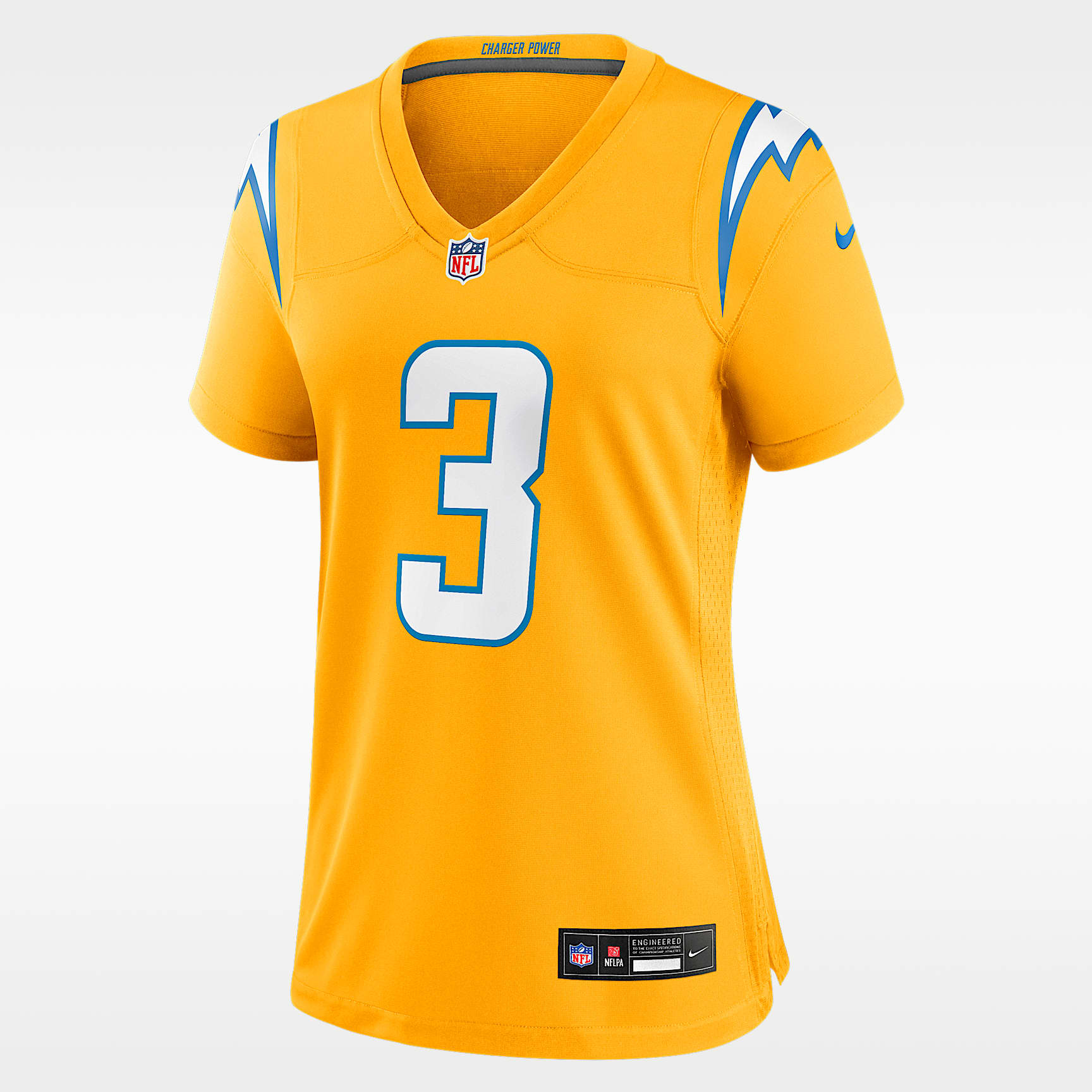 Jersey Nike de la NFL Game para mujer Derwin James Jr. Los Angeles Chargers