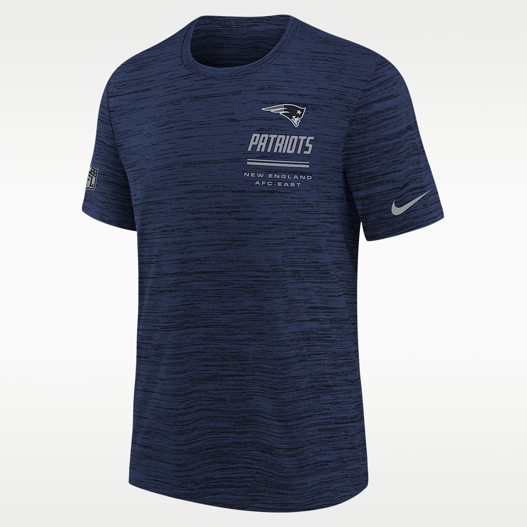 New England Patriots Sideline Team Issue Velocity Big Kids' Nike Dri-FIT NFL T-Shirt