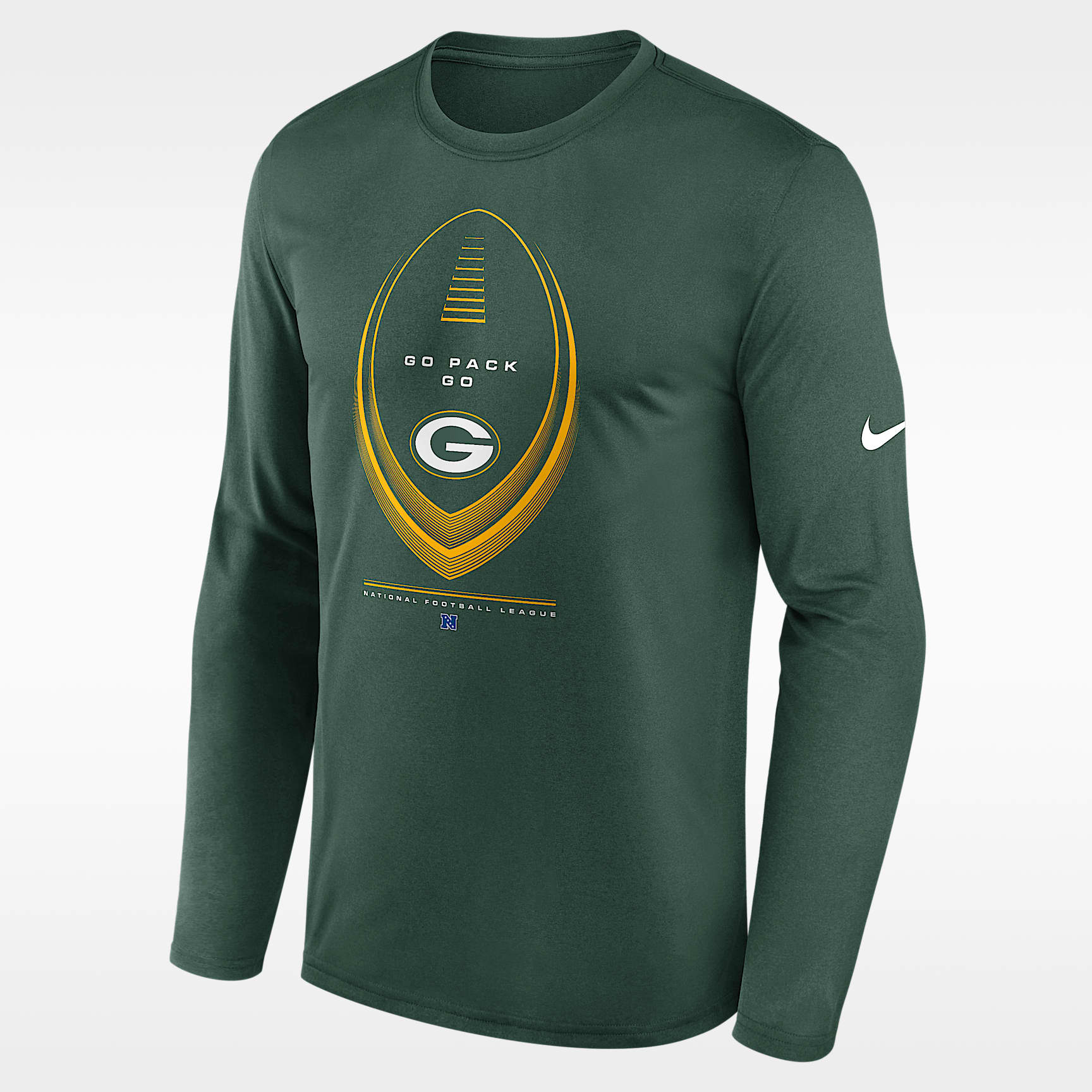 Playera de manga larga Nike Dri-FIT de la NFL para hombre Green Bay Packers Legend Icon