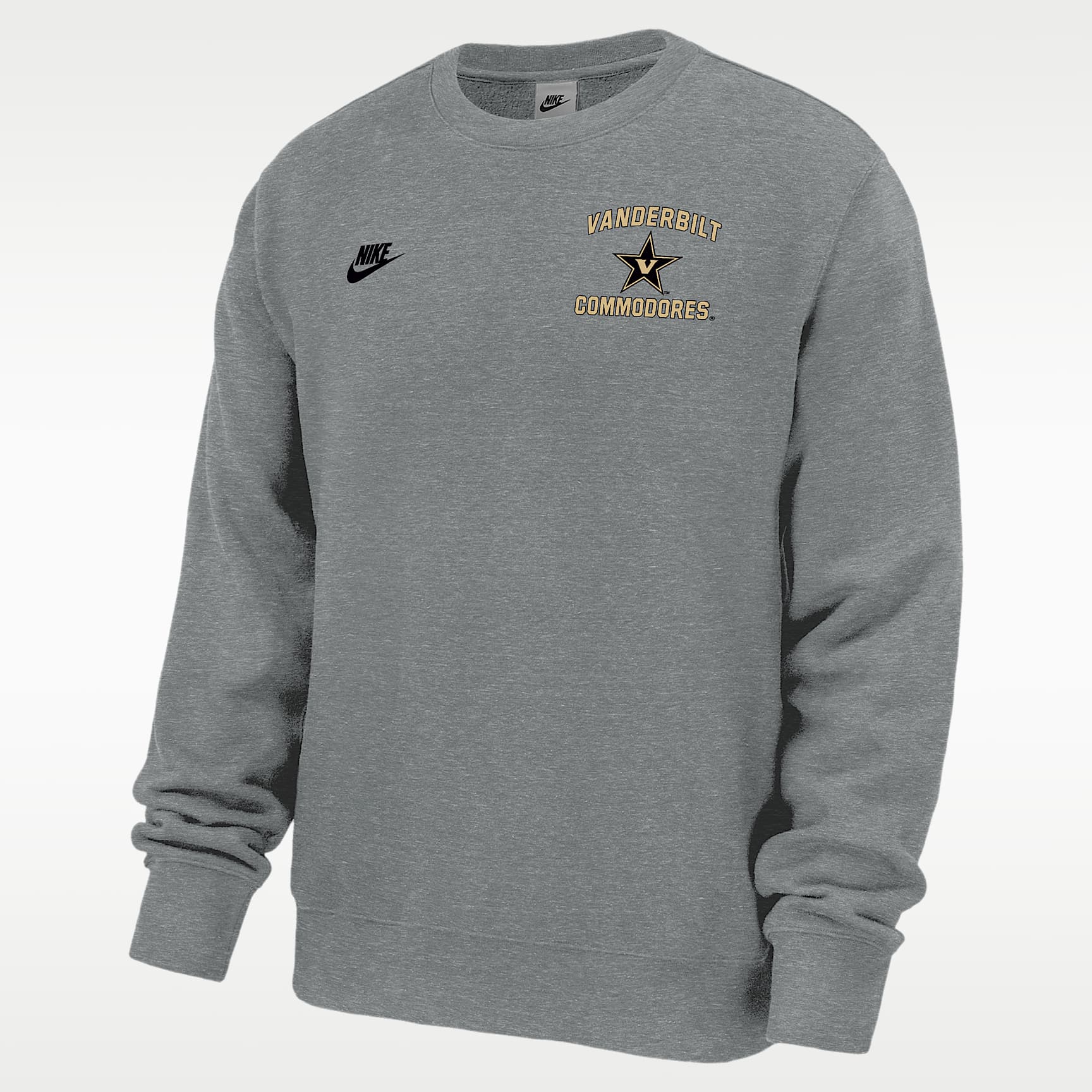 Vanderbilt Commodores Club Men's Nike Football Fleece Crew-Neck Sweatshirt