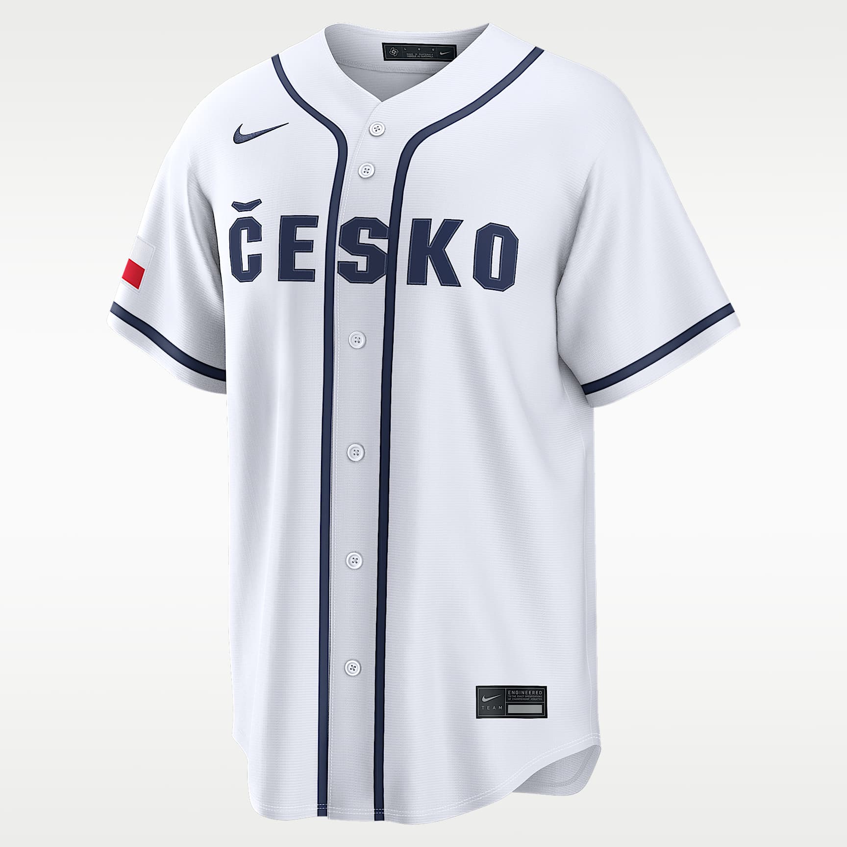 Czech Republic National Baseball Team 2026 World Baseball Classic Men's Nike Stadium Jersey