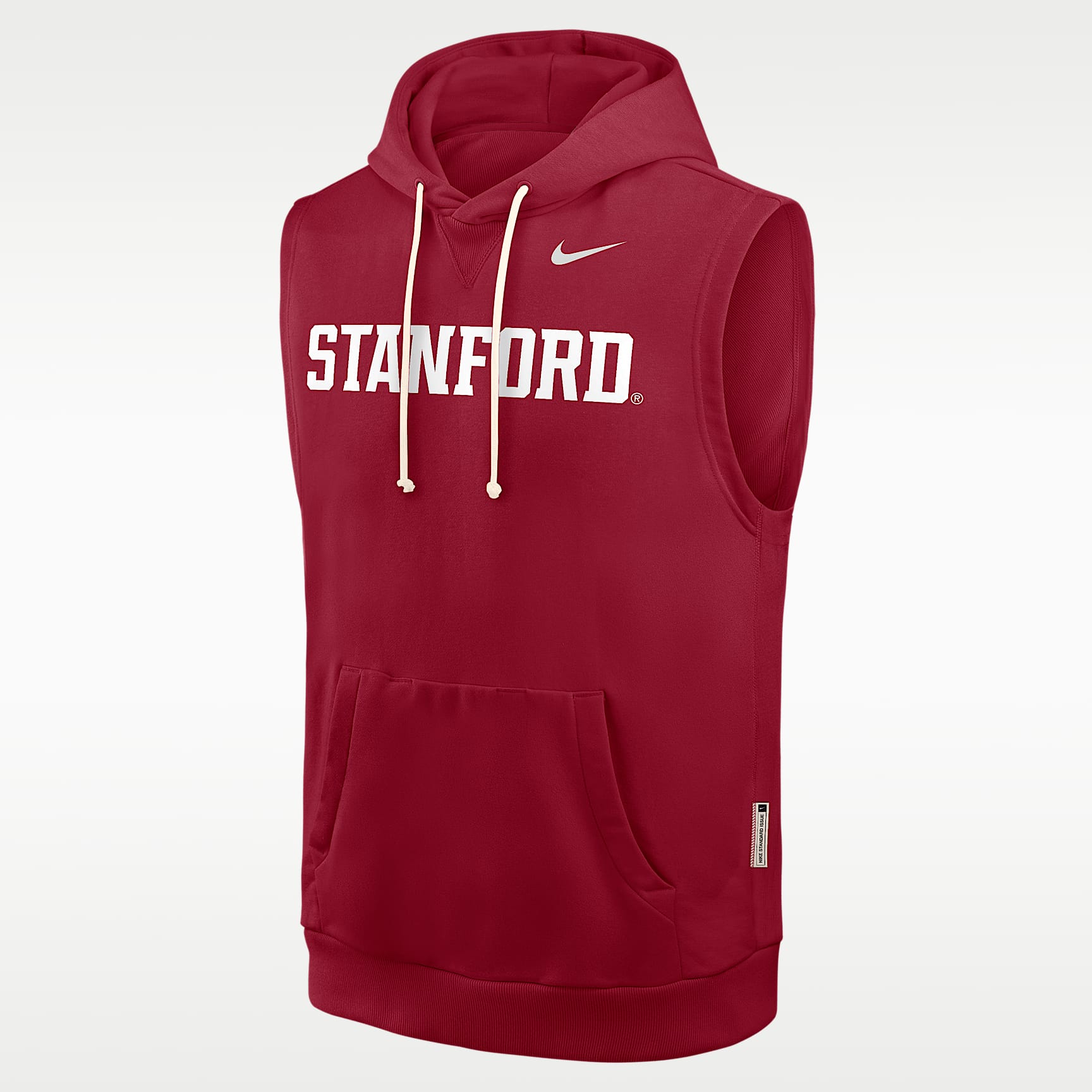 Stanford Sideline Men's Nike Dri-FIT College Sleeveless Pullover Hoodie