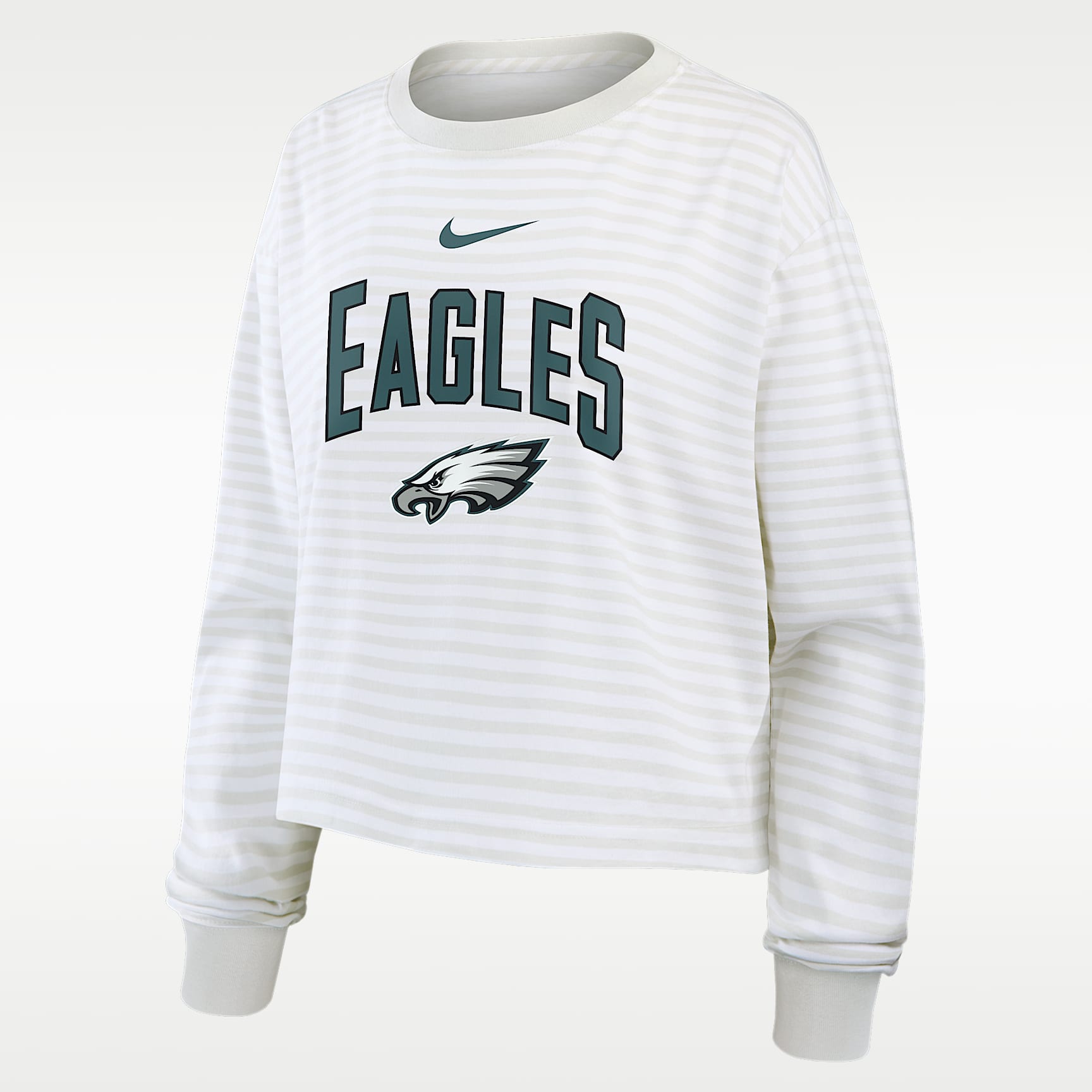 Philadelphia Eagles Primetime Women's Nike Cropped Long-Sleeve T-Shirt
