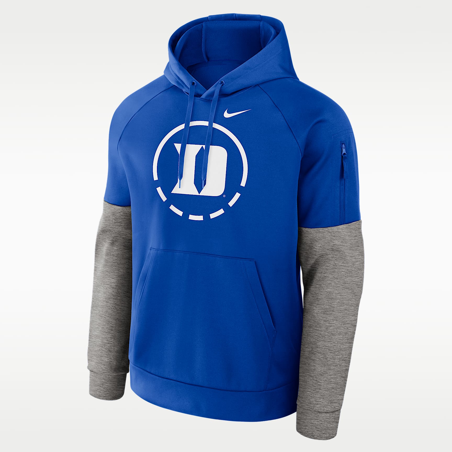 Sudadera con gorro sin cierre universitaria Nike Therma-FIT para hombre Duke Primetime