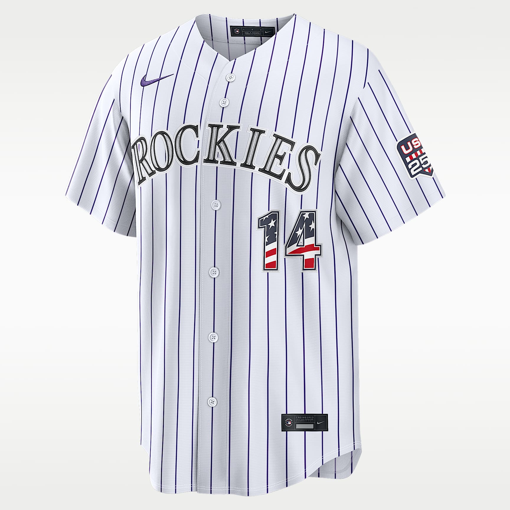 Ezequiel Tovar Colorado Rockies USA 250 Men's Nike MLB Stadium Jersey