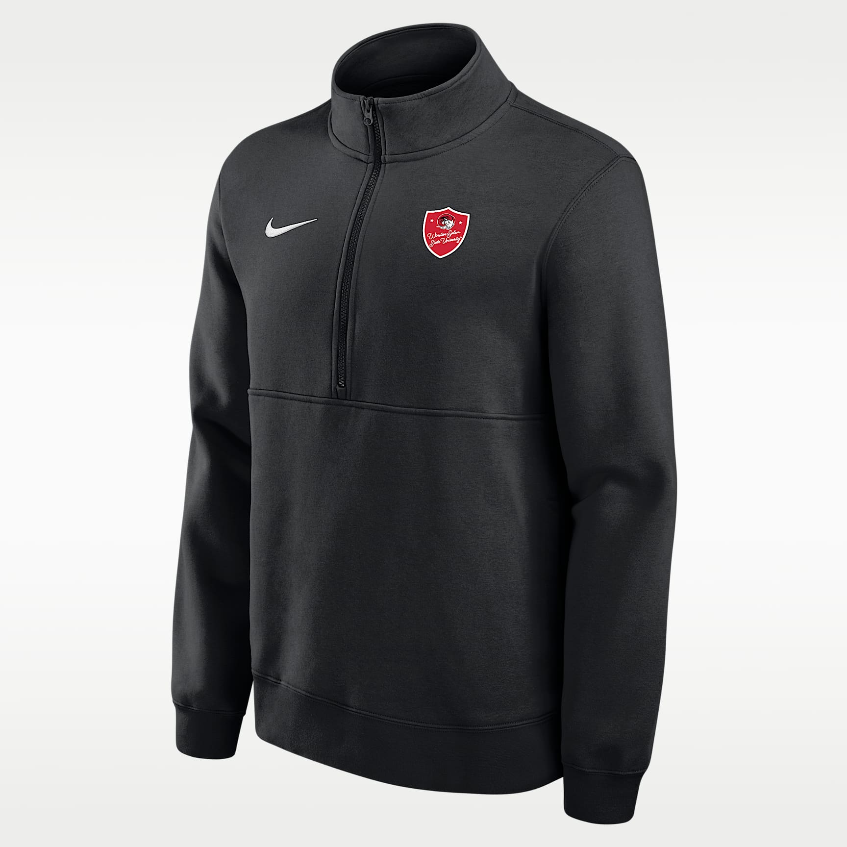 Sudadera con cierre de 1/4 Club Fleece para hombre Nike College (Winston-Salem State University