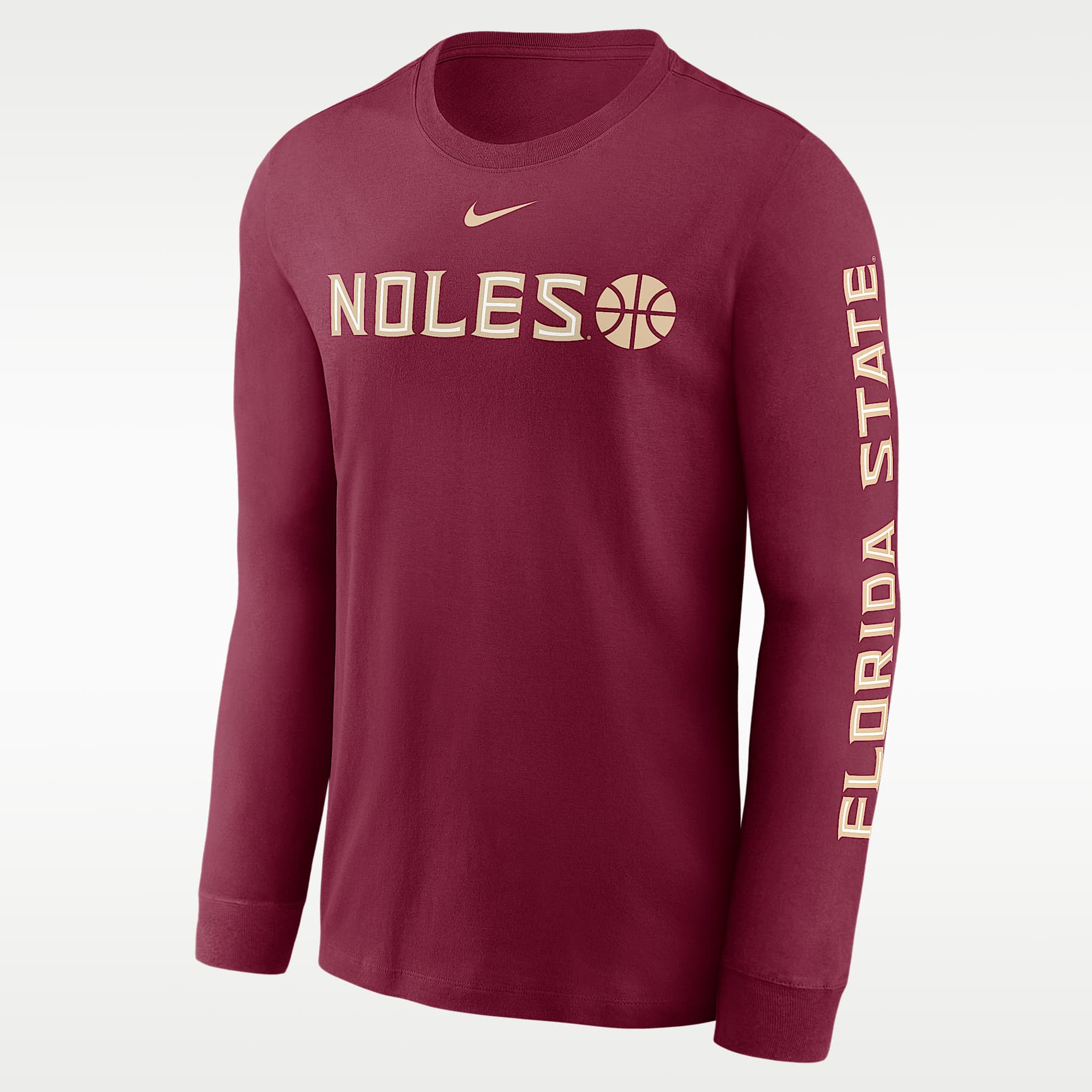 Florida State Basketball Icon Men's Nike College Long-Sleeve T-Shirt