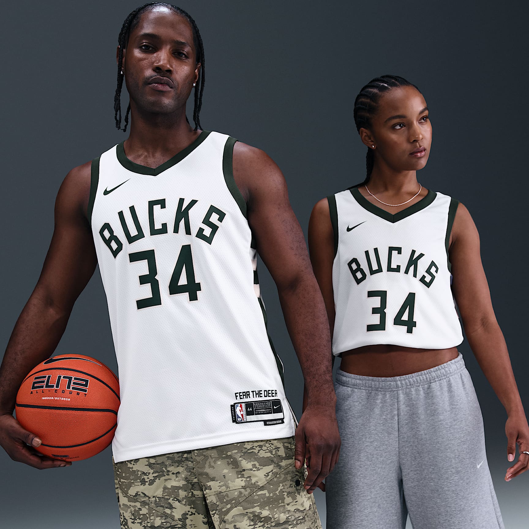 เสื้อแข่งผู้ชาย Nike Dri-FIT NBA Swingman Milwaukee Bucks Association Edition