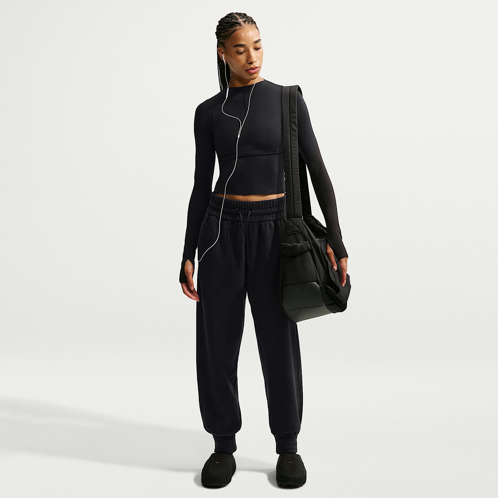 Nike One Women's Therma-FIT Mid-Rise Fleece Joggers