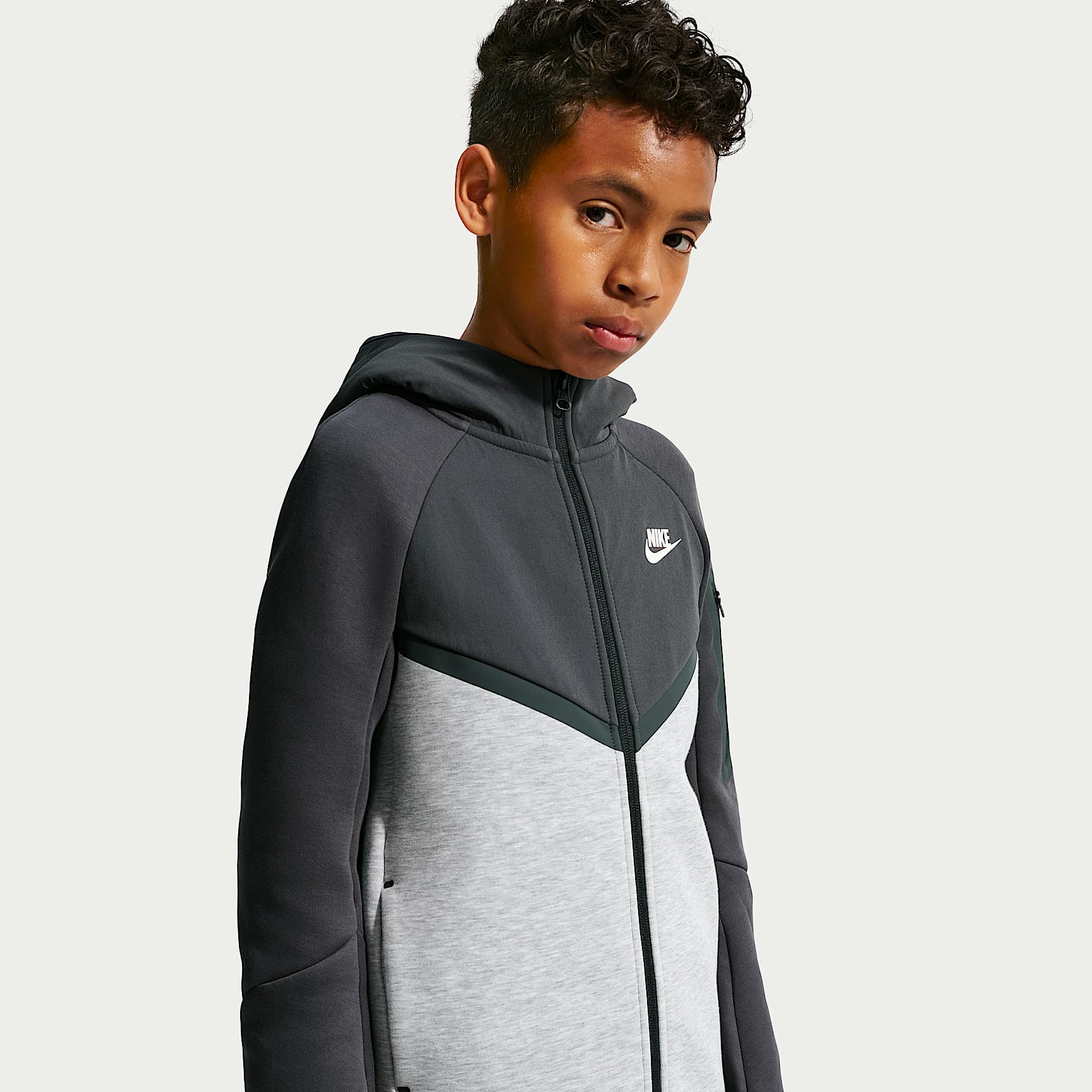 Felpa con cappuccio e zip a tutta lunghezza Nike Sportswear Tech Fleece - Ragazzo/a