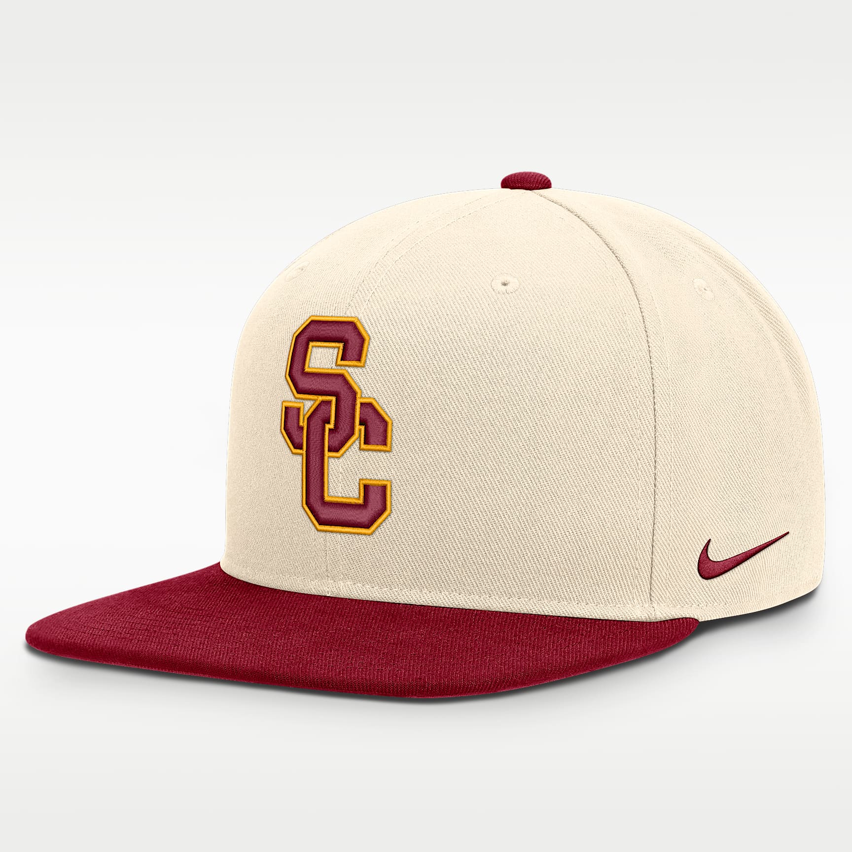 Gorra universitaria Nike Dri-FIT ajustable para hombre USC Campus Prep