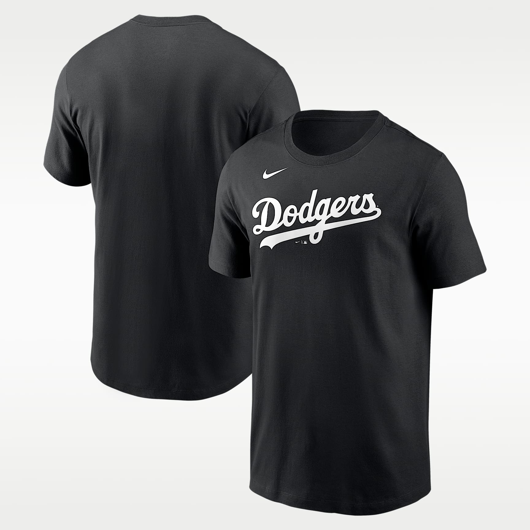 Playera marca denominativa Nike de la MLB de algodón para hombre Los Angeles Dodgers