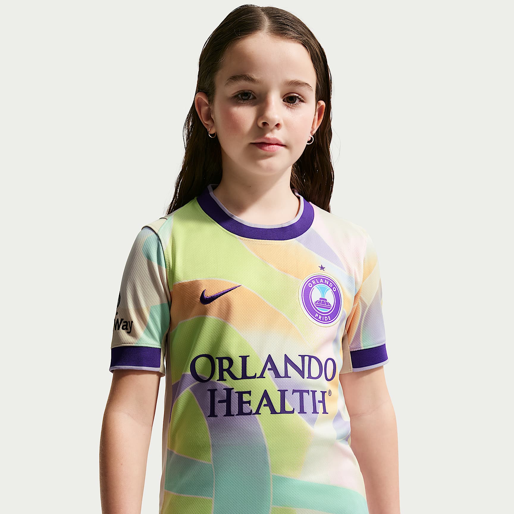 Orlando Pride Big Kids' Nike Dri-FIT NWSL Replica Jersey