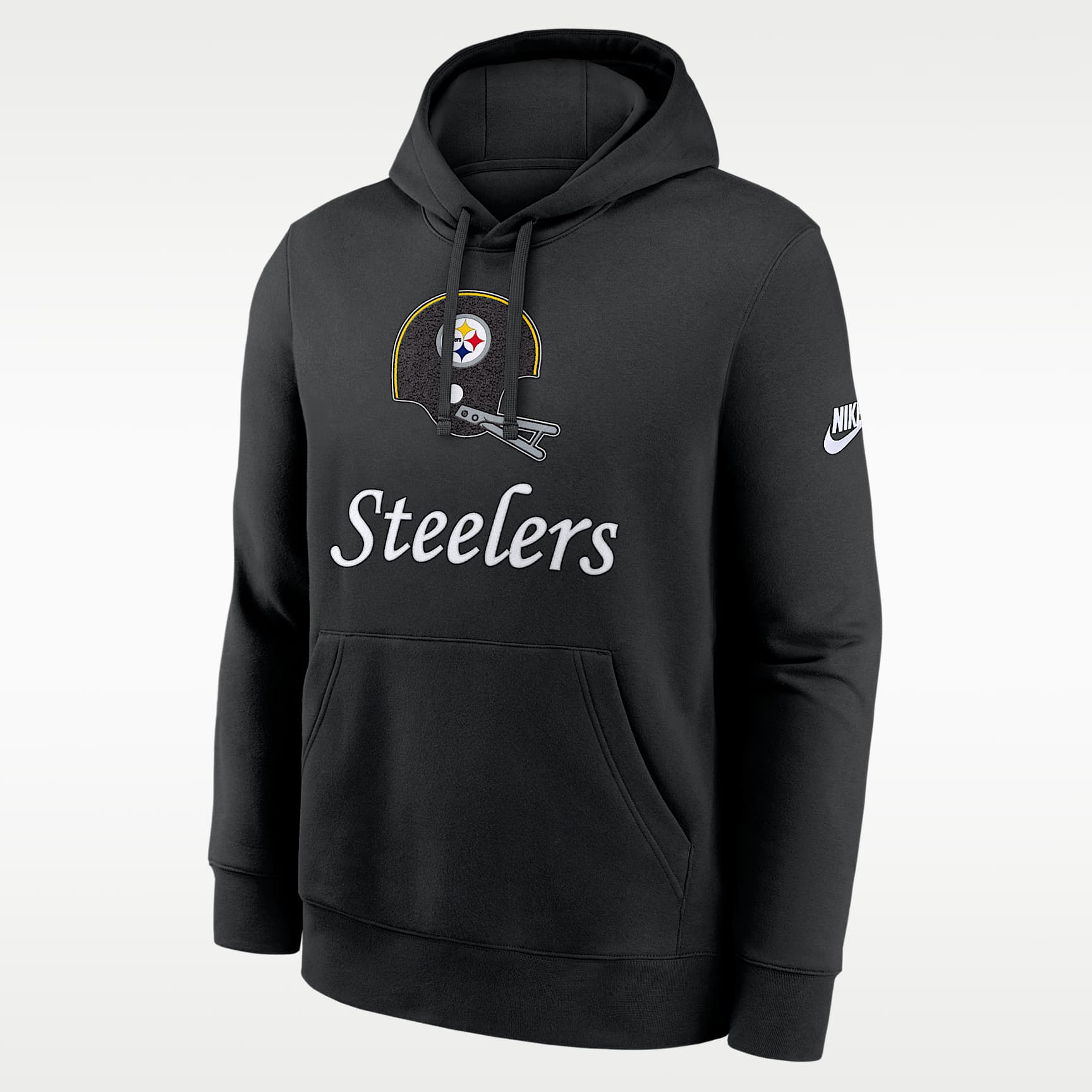 Sudadera con gorro sin cierre Nike de la NFL para hombre Pittsburgh Steelers Best Season Rewind Club