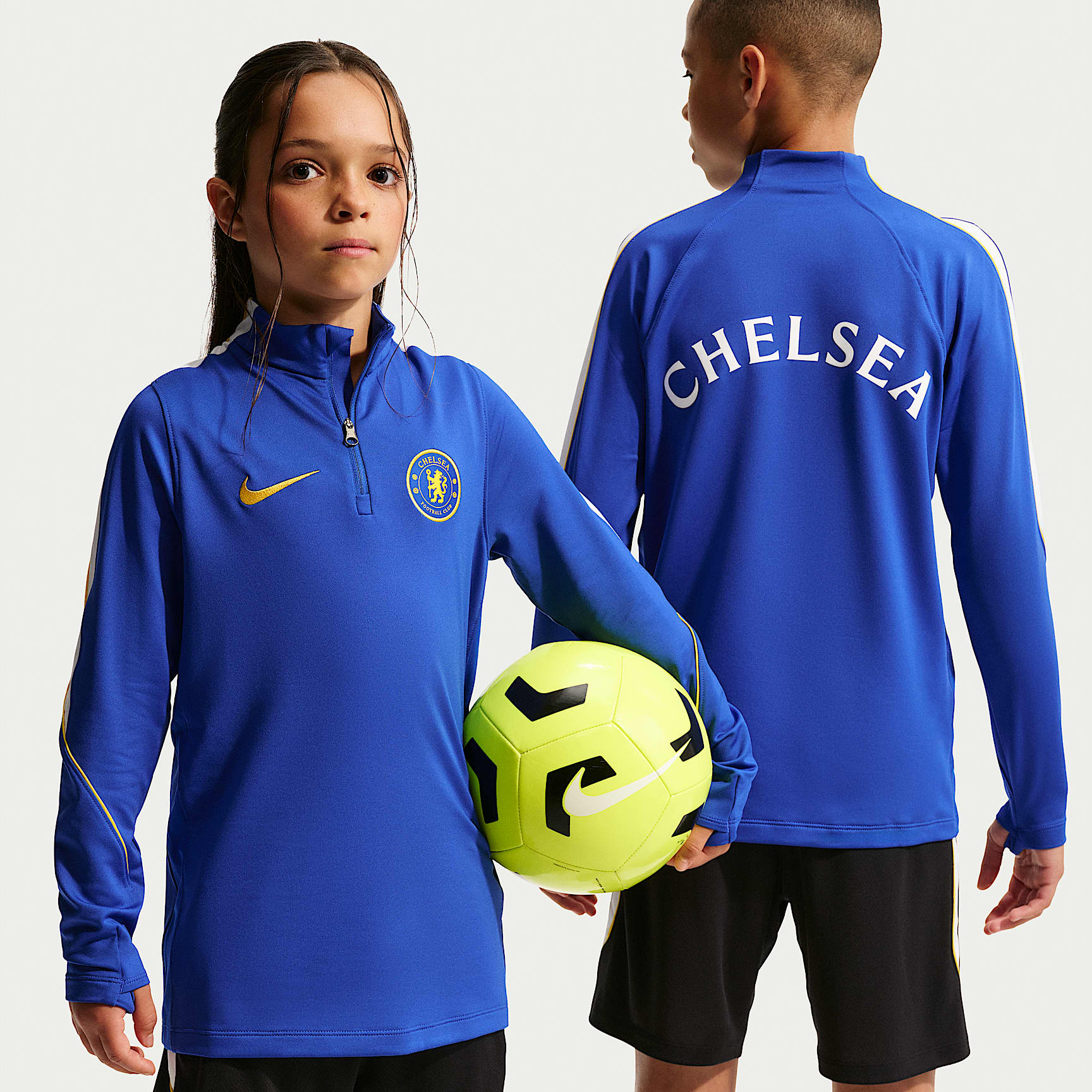 Camisola de treino de futebol de malha Nike Dri-FIT Strike Chelsea FC Júnior