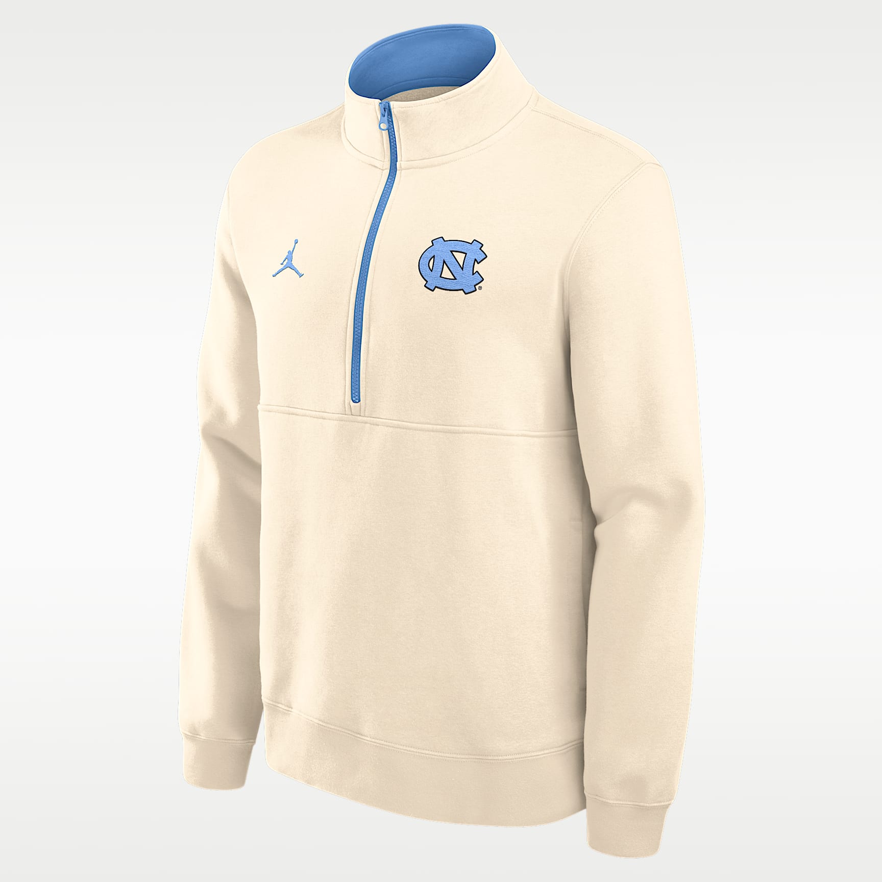 North Carolina Primetime Primary Logo Men's Jordan Brand College 1/2-Zip Crew