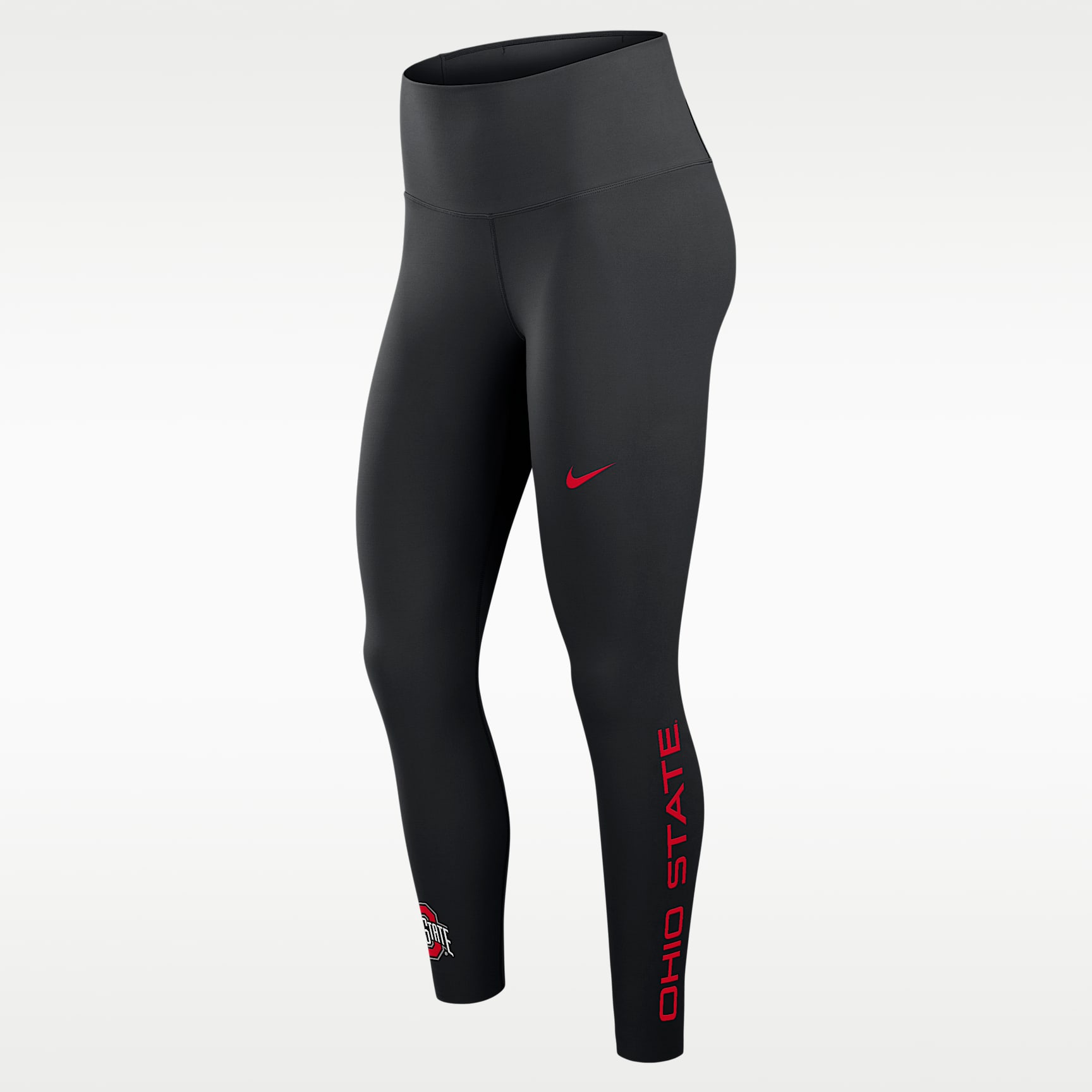 Ohio State Zenvy Women's Nike Dri-FIT College High Rise 7/8 Leggings