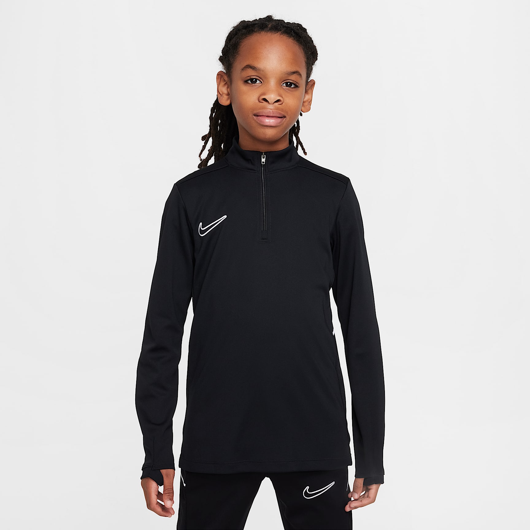 Nike Academy Dri-FIT Fußballtrainings-Longsleeve mit 1/4-Reißverschluss (ältere Kinder)