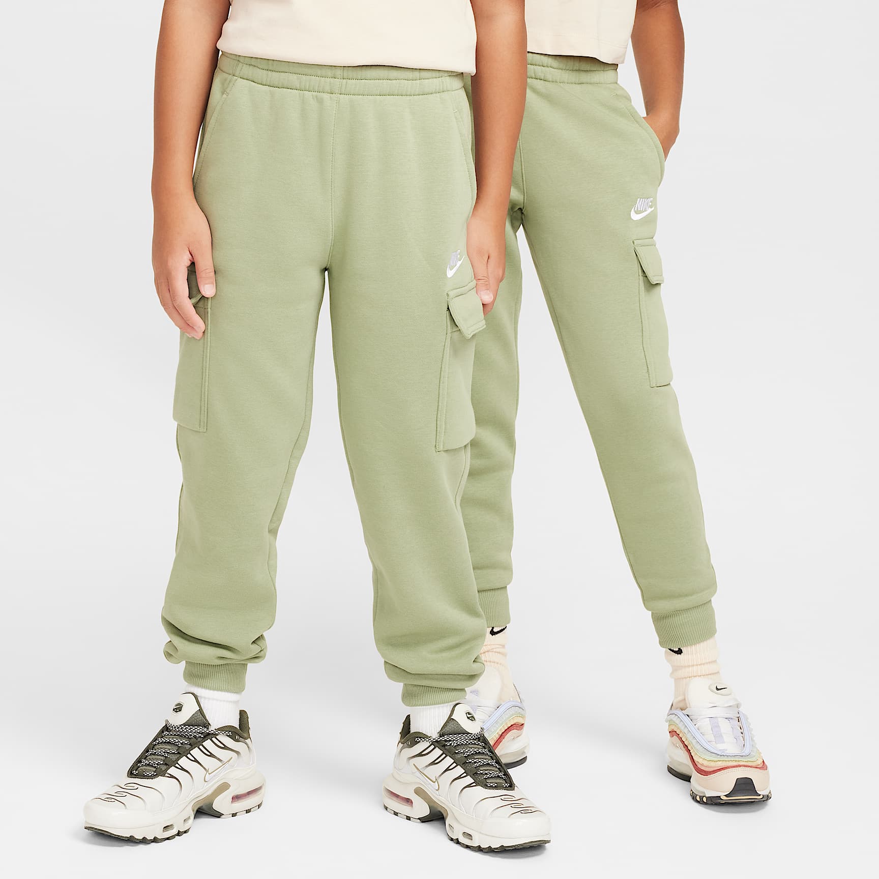 나이키 스포츠웨어 클럽 플리스 주니어 카고 팬츠