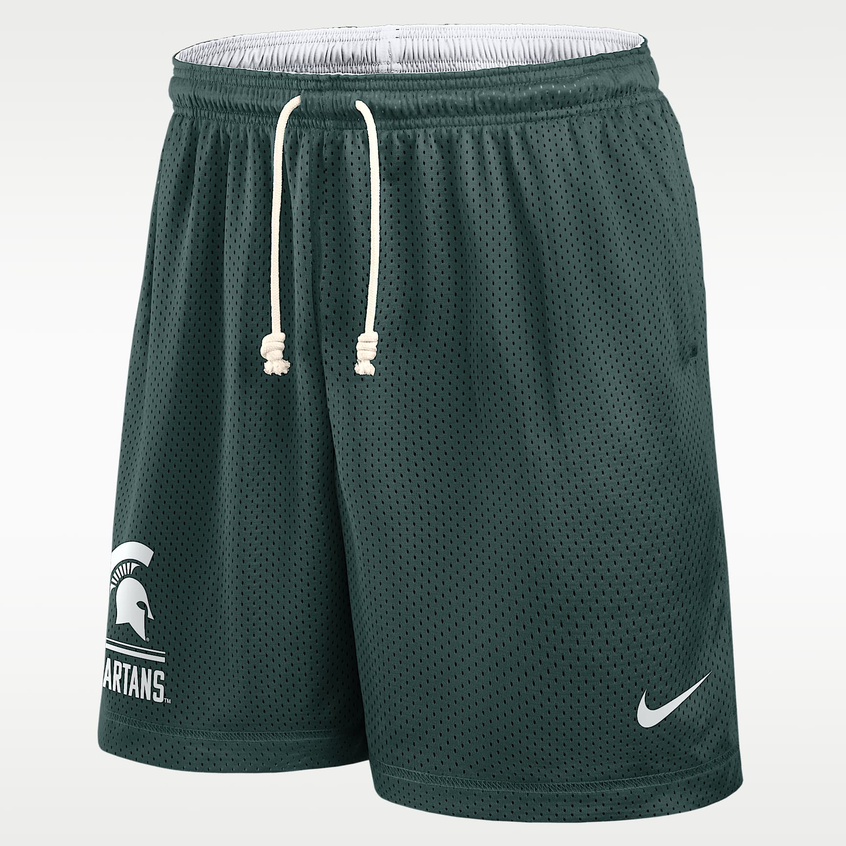 Shorts reversibles universitarios Nike Dri-FIT para hombre Michigan State Courtside