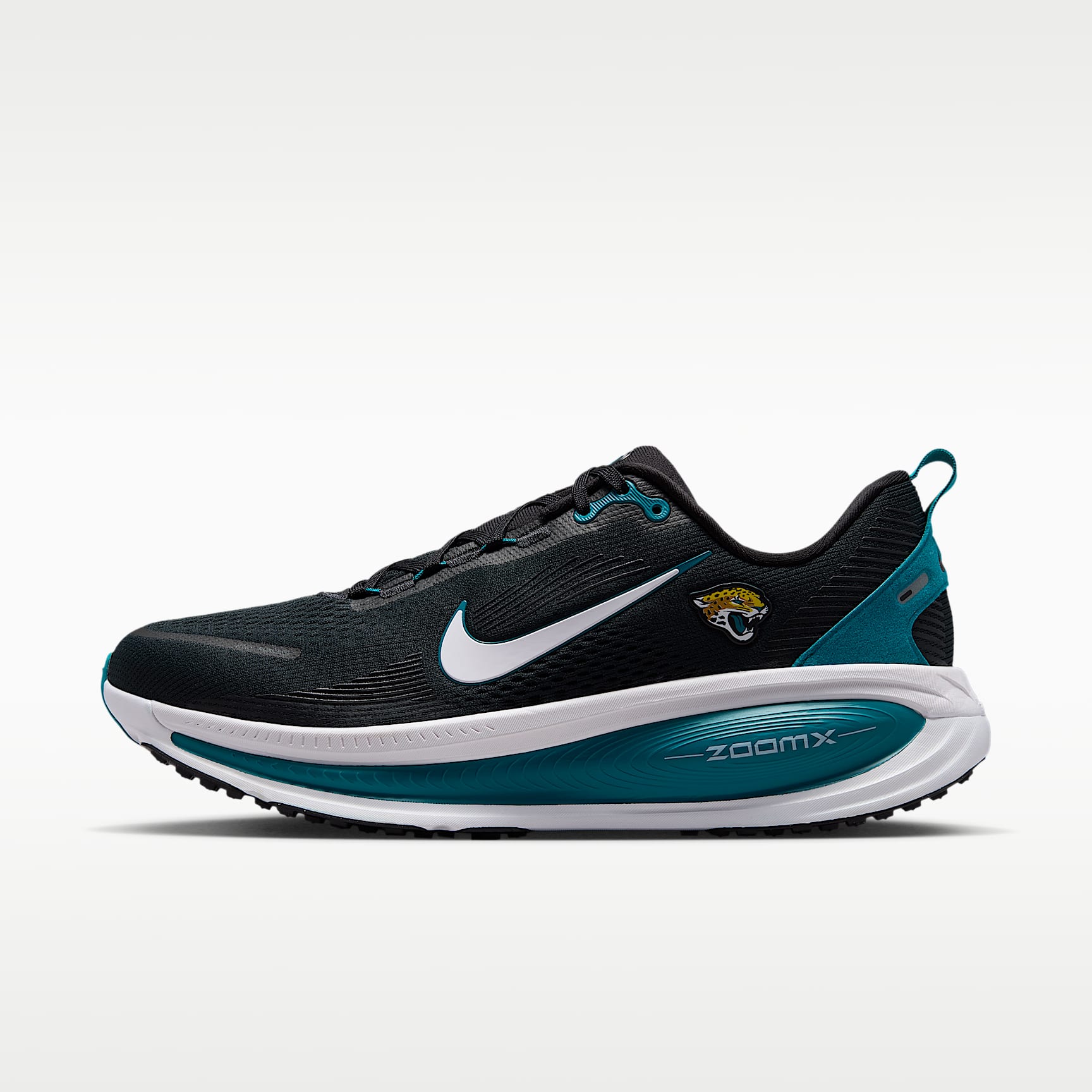 Tenis de correr en pavimento de la NFL para hombre Nike Vomero 18 (Jacksonville Jaguars)