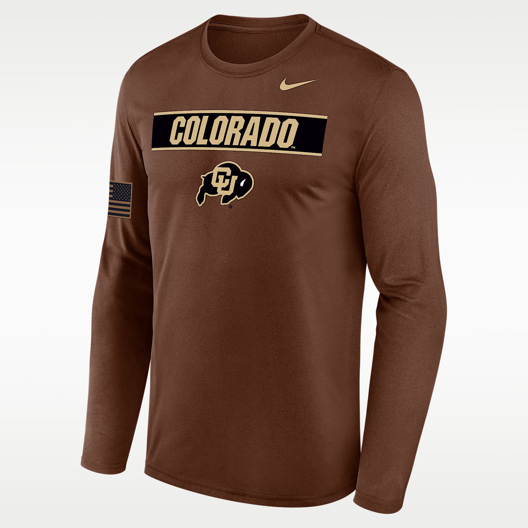 Colorado 2026 Military Appreciation Legend Men's Nike Dri-FIT College Long-Sleeve T-Shirt