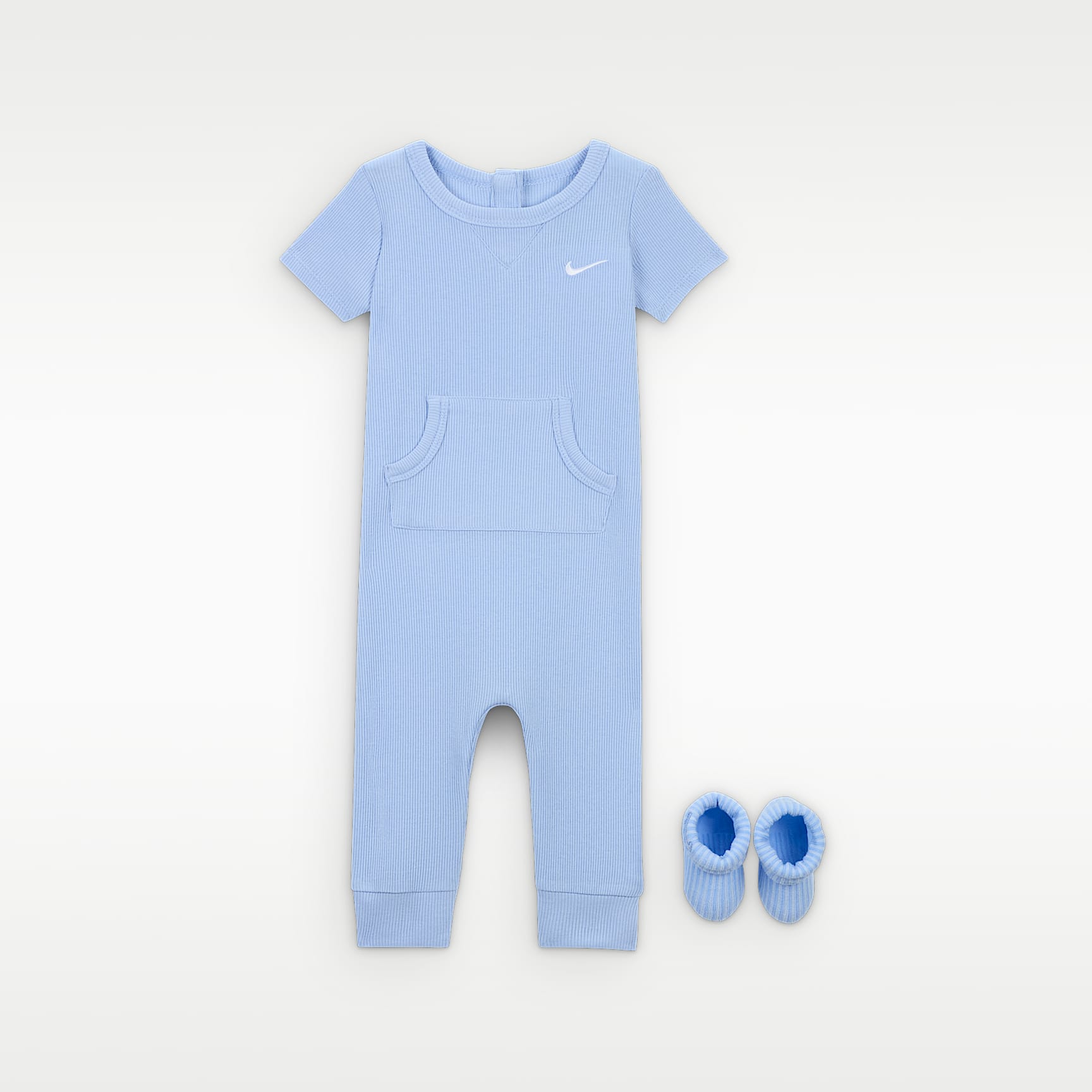 Nike Baby Rib Knit Romper and Socks Set