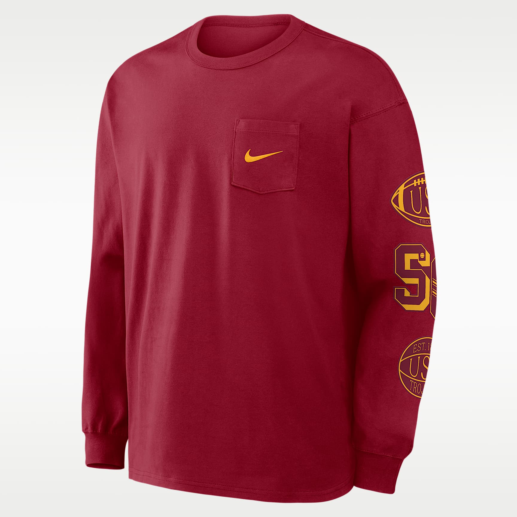 USC Academic Max90 Pocket Men's Nike College Long-Sleeve T-Shirt