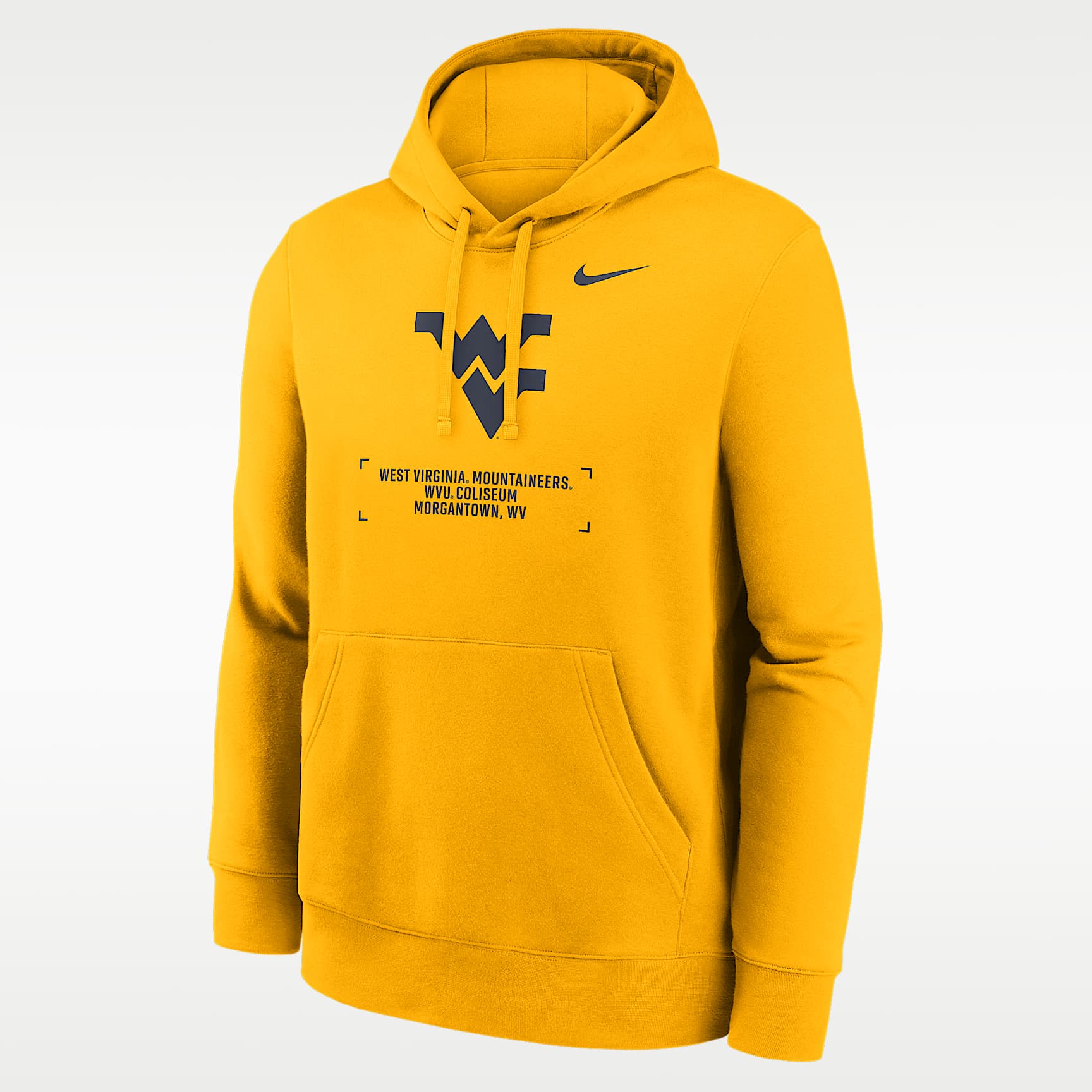 West Virginia Club Basketball 2-Hit Men's Nike College Pullover Hoodie
