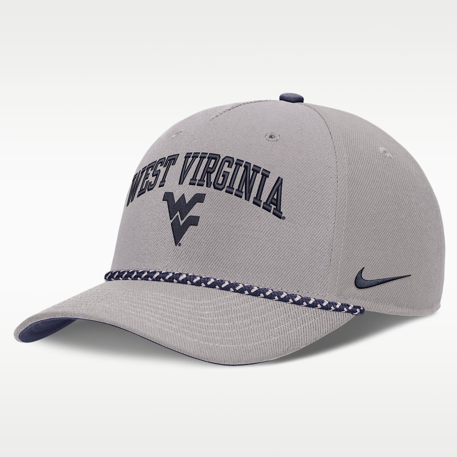 Gorra universitaria Nike ajustable para hombre West Virginia Rise Rope