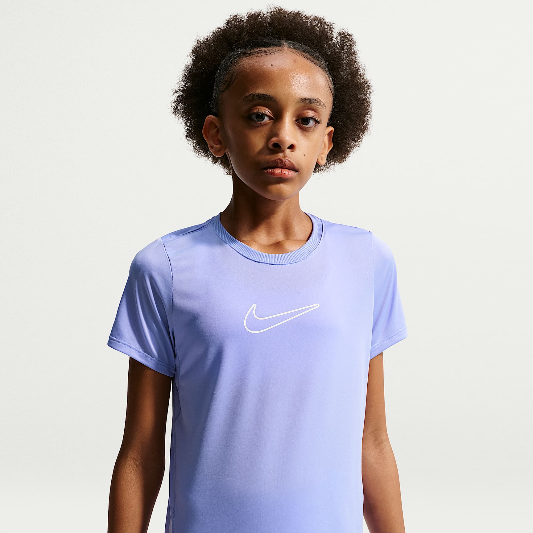 Nike One Fitted Dri-FIT top met korte mouwen voor meisjes