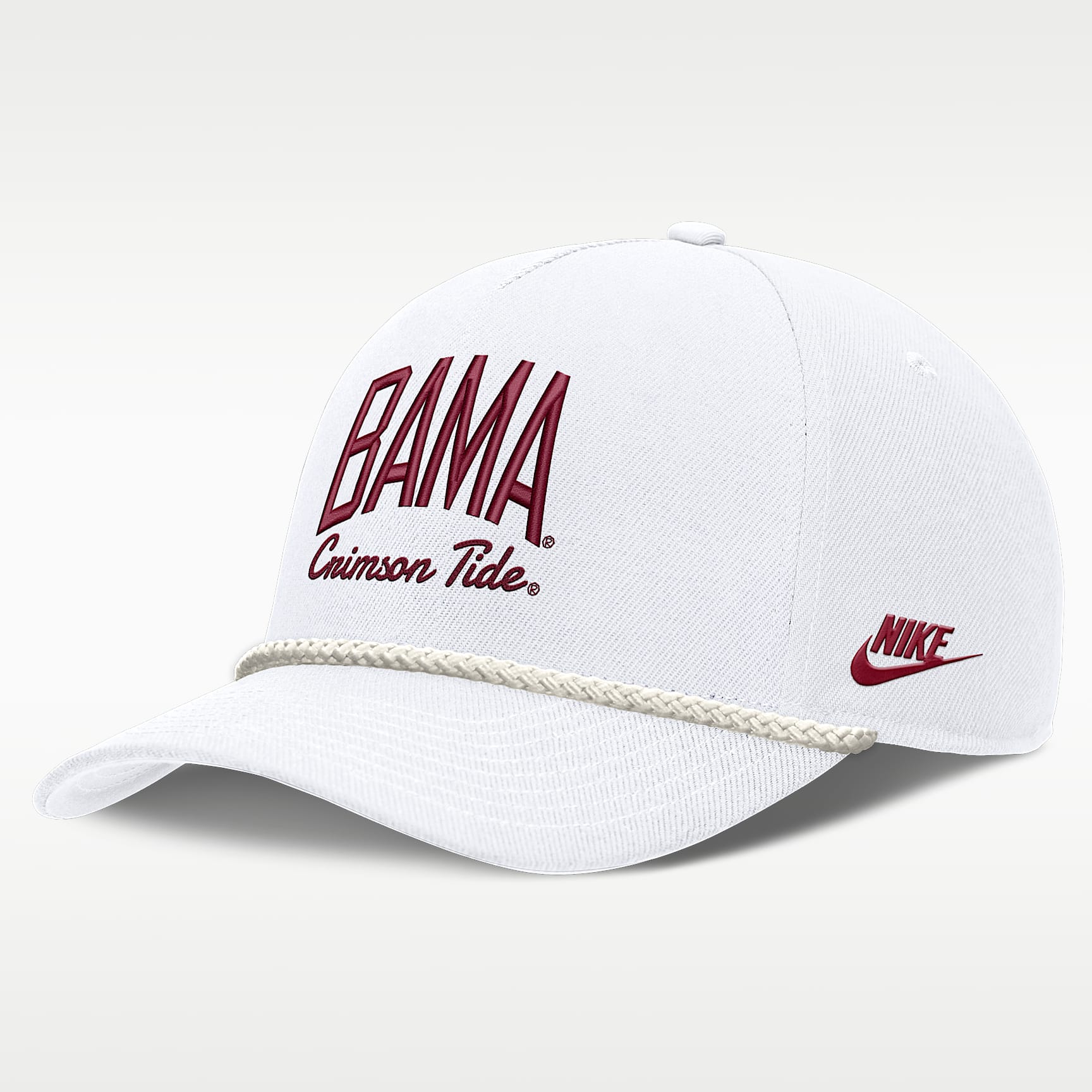 Alabama Legacy Letter Rise Men's Nike Dri-FIT College A-Frame Adjustable Hat