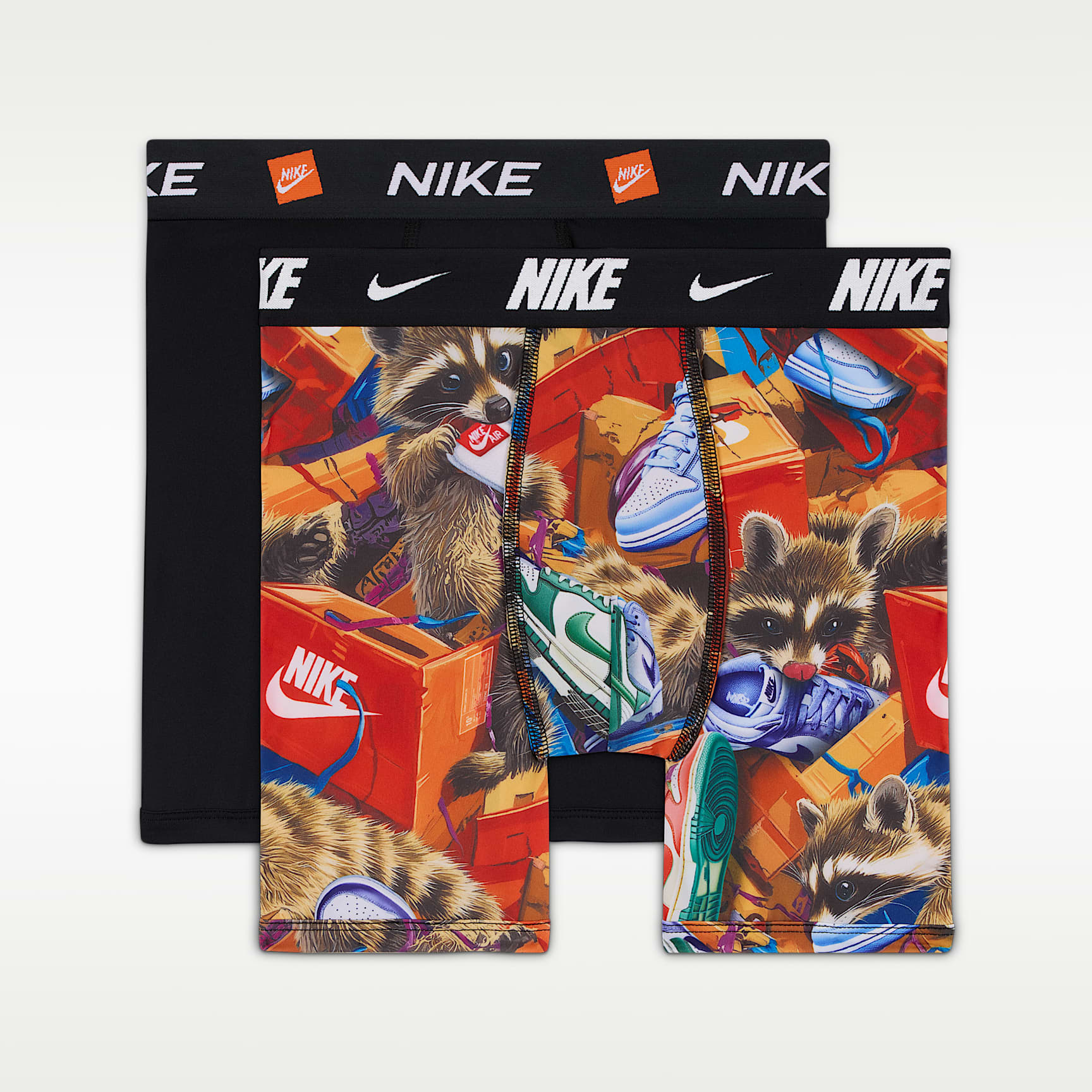 Nike Big Kids' Dri-FIT Printed Long Boxer Briefs (2-Pack)
