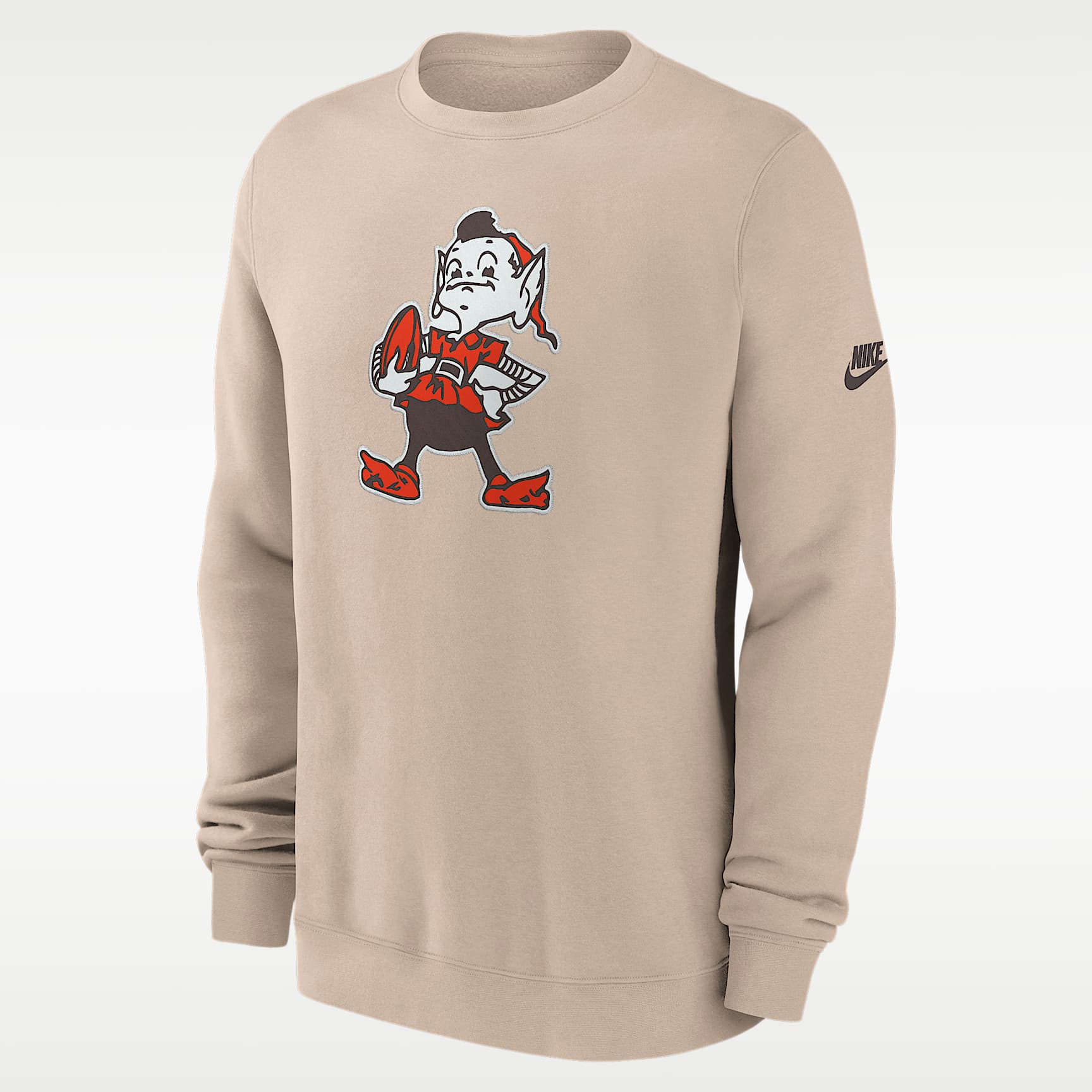 Sudadera de cuello redondo sin cierre Nike de la NFL para hombre Cleveland Browns Rewind Club