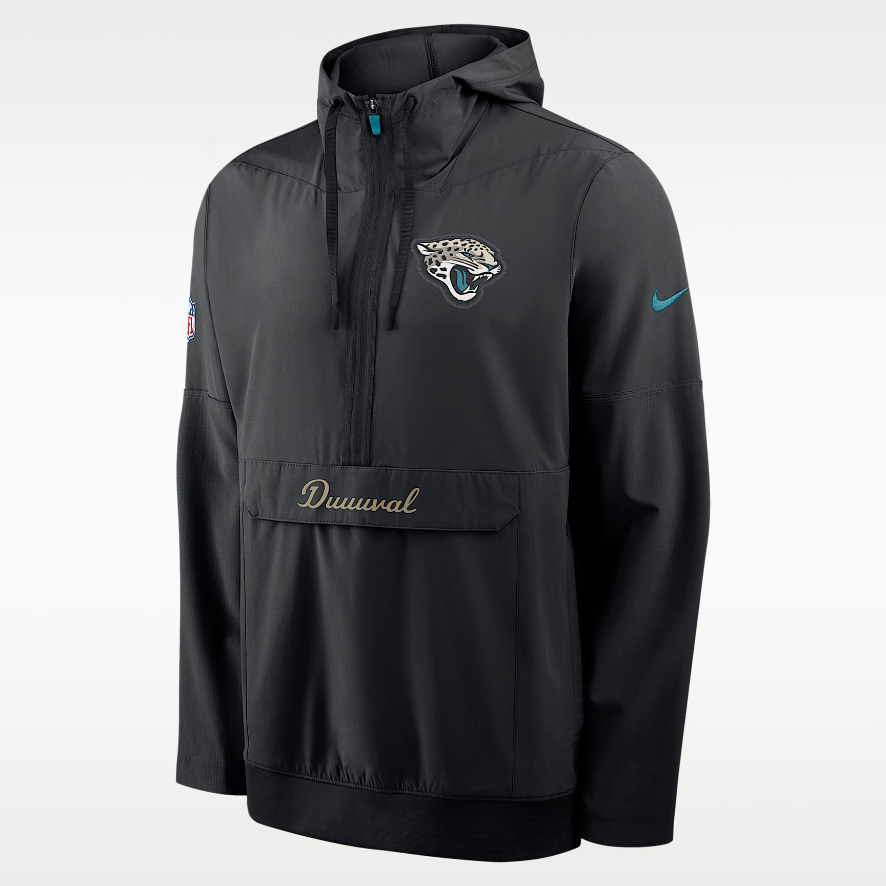 Jacksonville Jaguars Rivalries Collection Sideline Anorak Men's Nike NFL 1/2-Zip Hooded Jacket