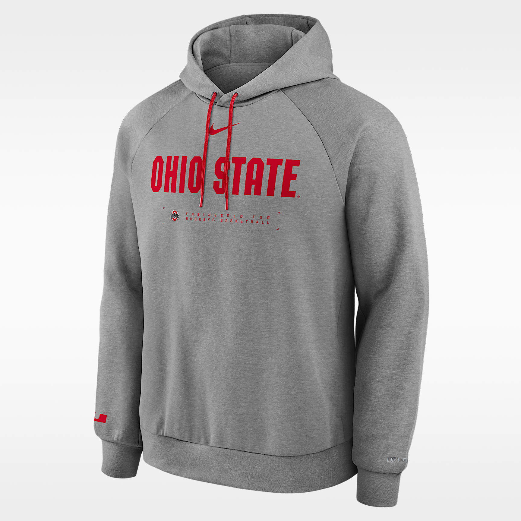 Ohio State Courtside Basketball Practice Men's Nike Dri-FIT Pullover Hoodie