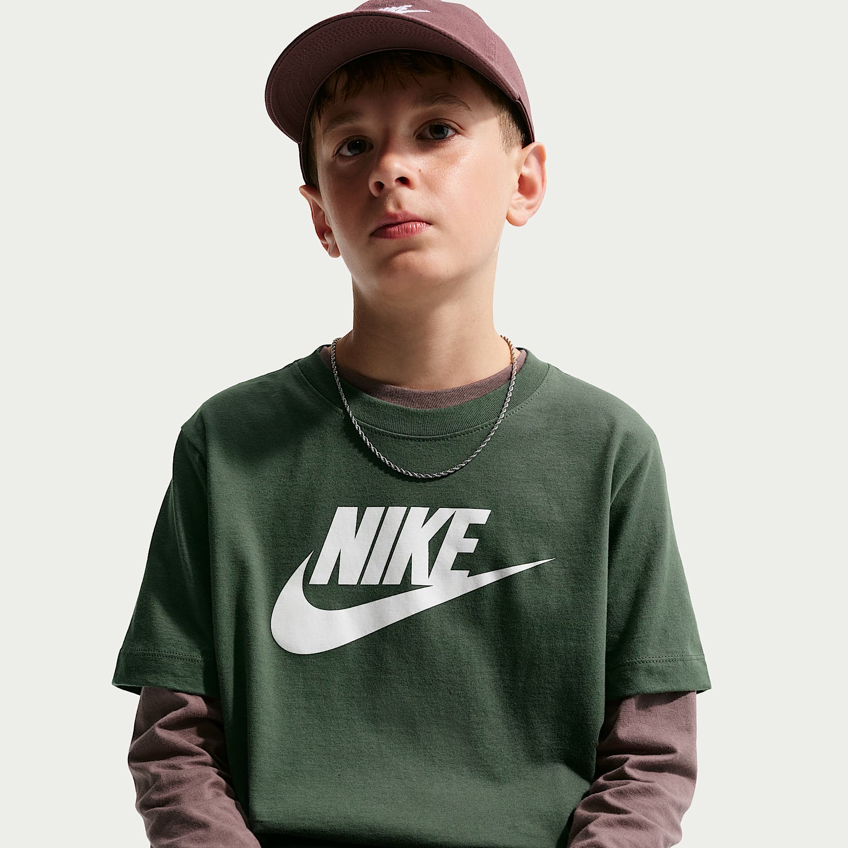 Playera para niños talla grande Nike Sportswear