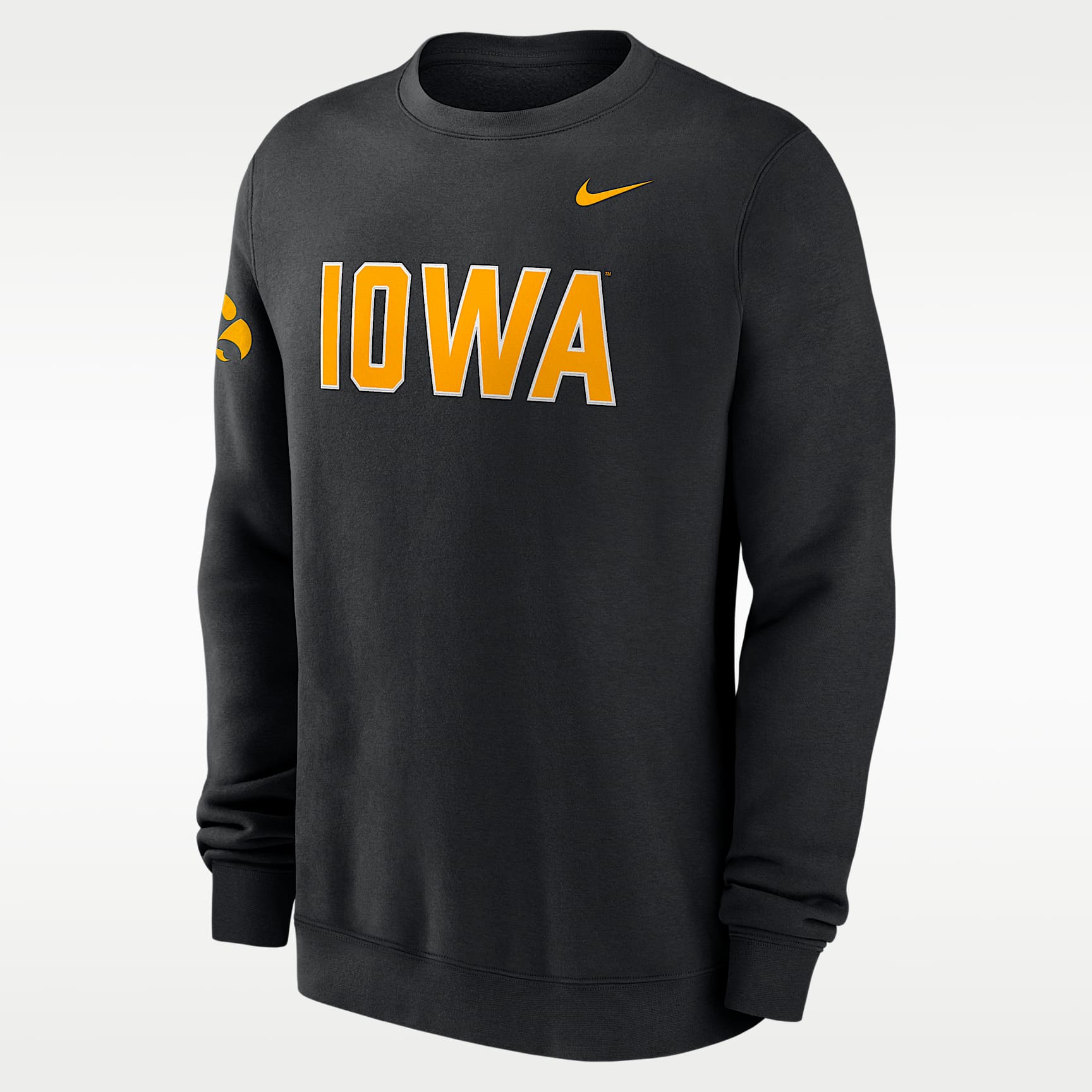 Iowa Sideline Club Men's Nike College Pullover Crew